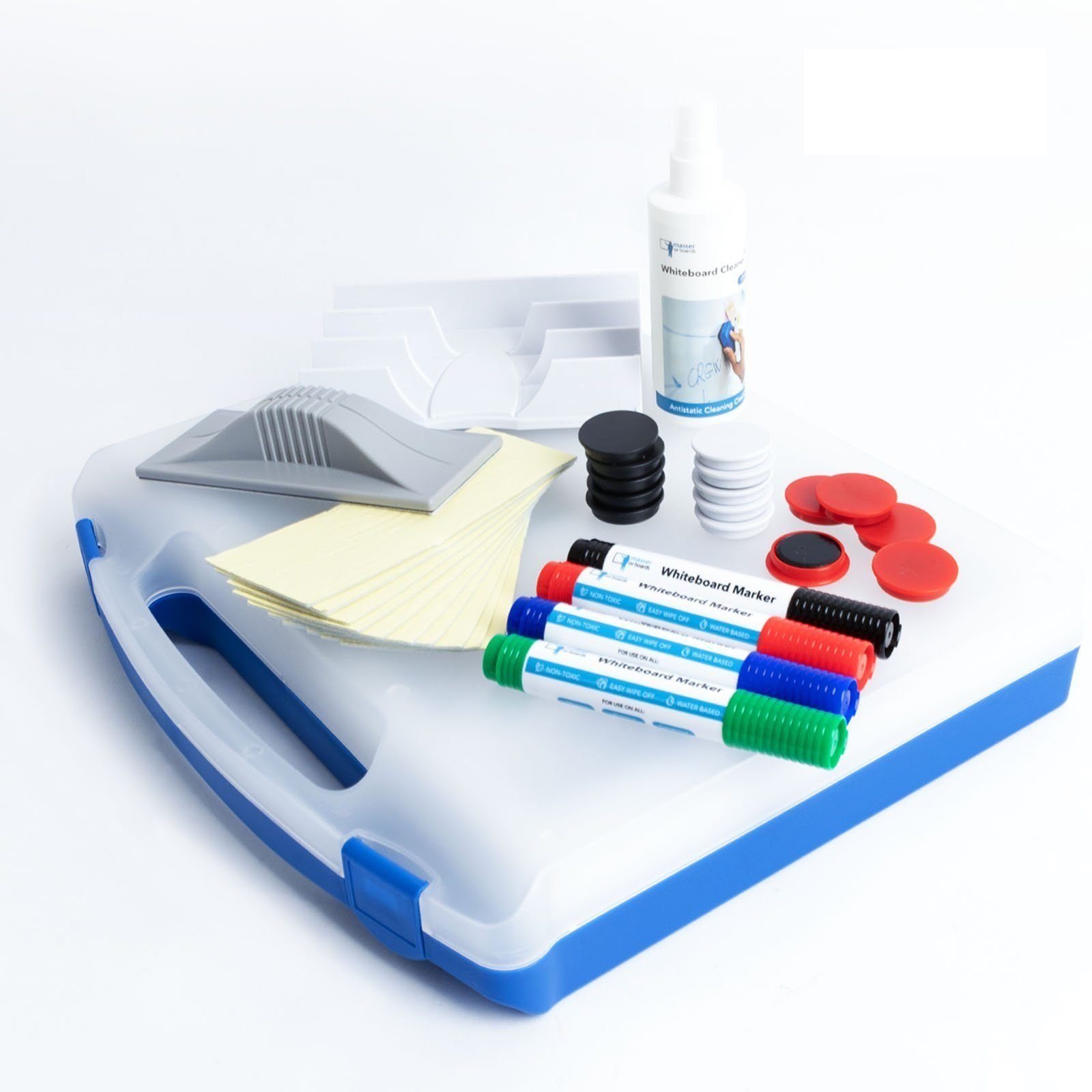 Master of Boards Whiteboard Маркеры Whiteboard Zubehör-Set, im praktischen Kunststoffkoffer