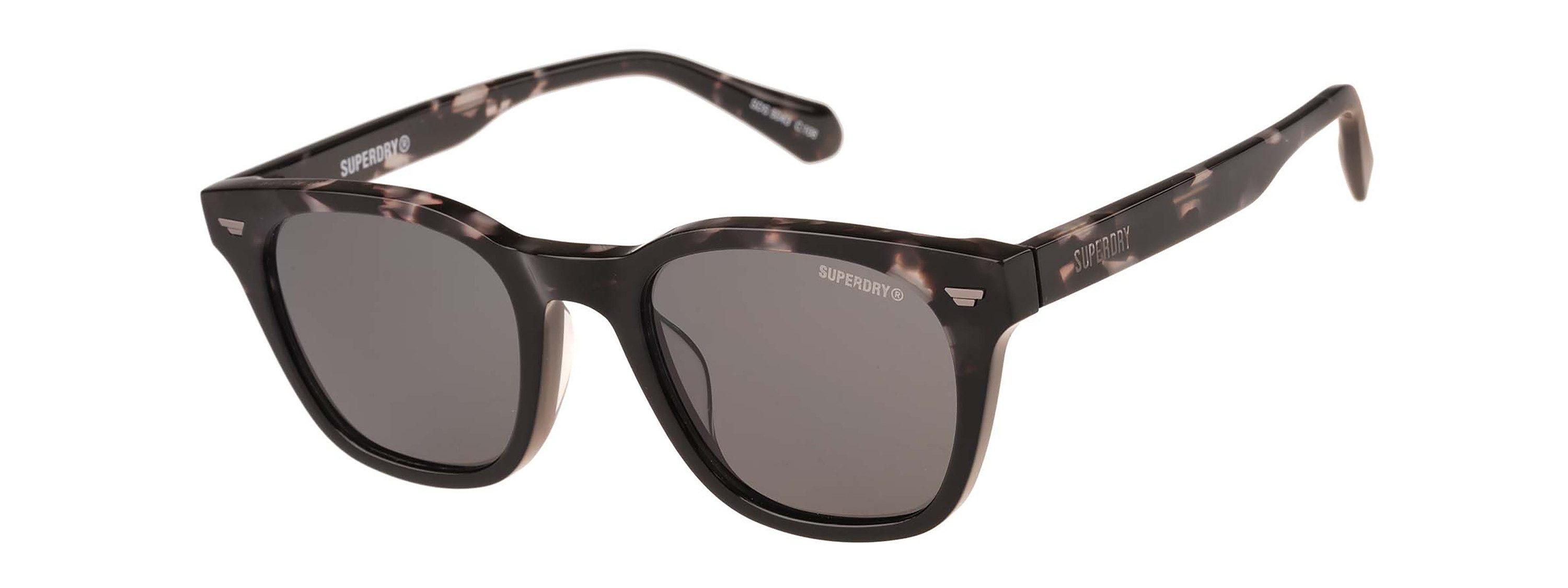 Superdry Sonnenbrille Modell 996100 Form Karree/Eckig, Logoschriftzug auf Bügel, Kunststofffassung