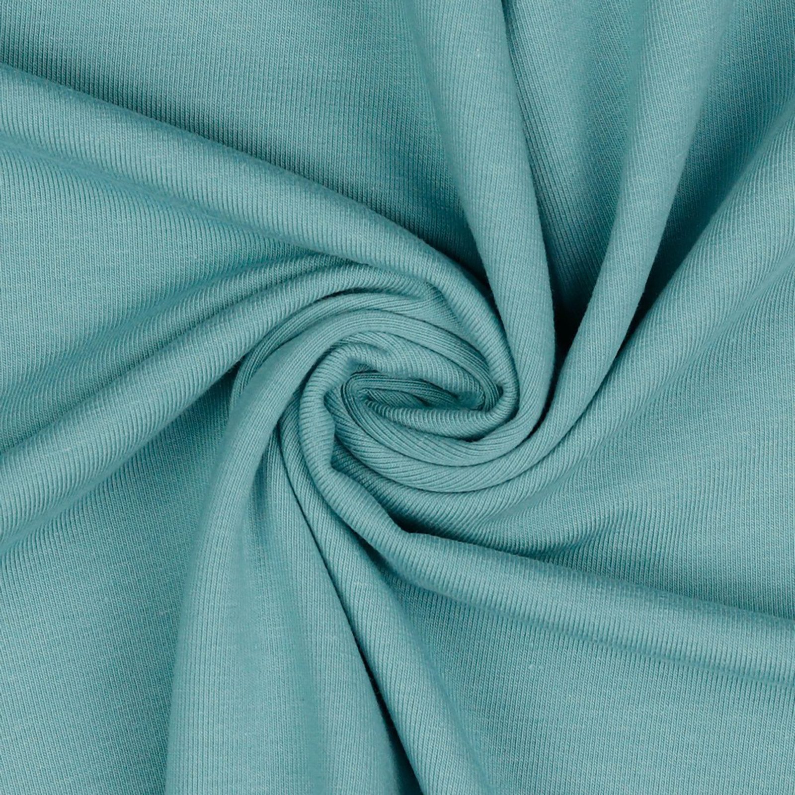 maDDma Stoff 0,5m Bio Jersey Meterware Jerseystoff Baumwolle Farbwahl, 017 - taubenblau