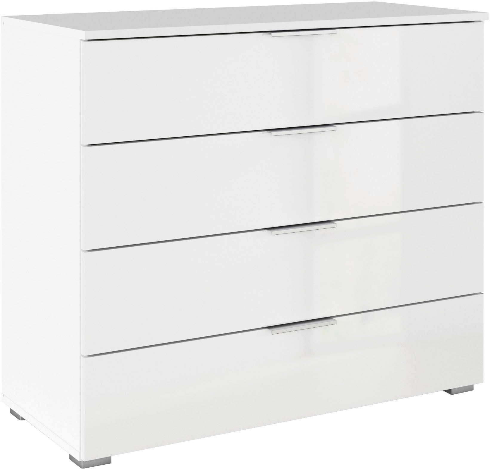 OTTO home Schubkastenkommode Sideboard Schubladenkommode AGORDO mit Dekor- oder Hochglanzfront (in zwei Griff-Farben, Breite 80 cm), vier große und geräumige Schubladen mit viel Stauraum MADE IN GERMANY