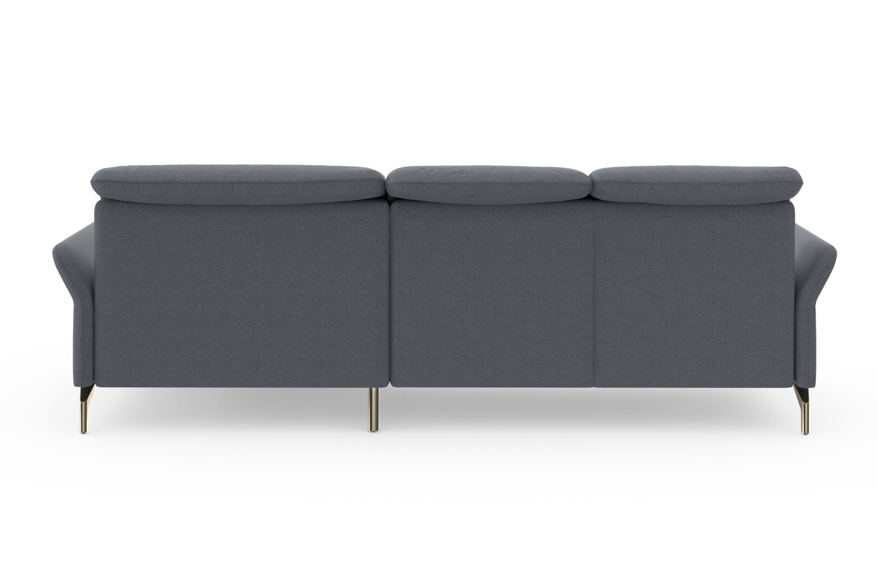 sit&more Ecksofa Fashion, wahlweise mit Vorziehsitz, Kopfteilverstellung, motorisch, Nickelfüße