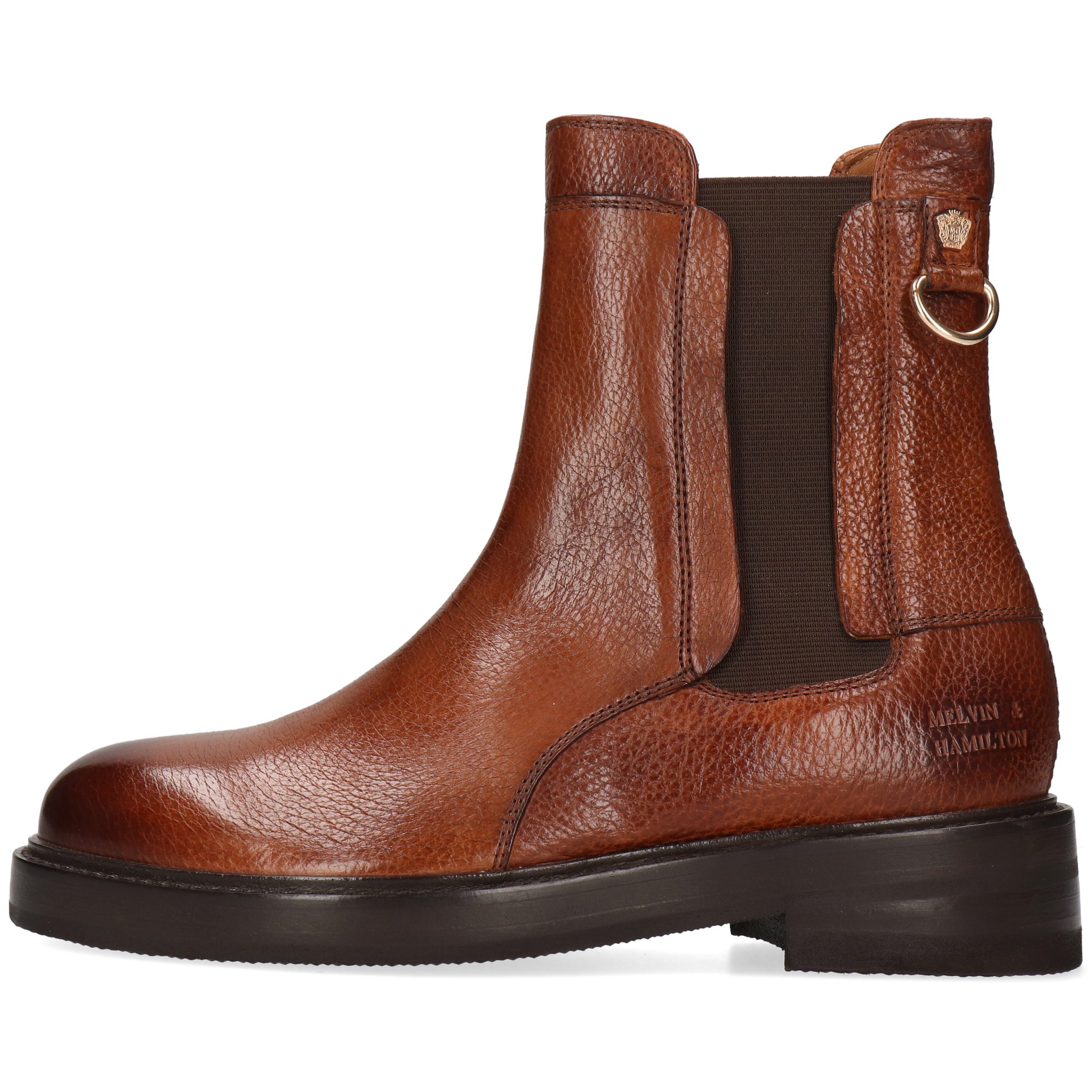 Melvin & Hamilton Maria 15 Leder-Stiefeletten für Damen Stiefelette Flache Absätze, Echtes Leder, Vegetabile Gerbung