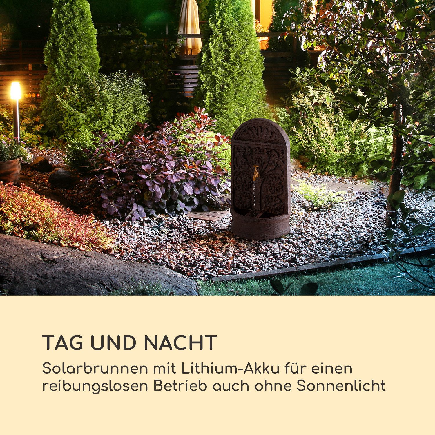 blumfeldt Wasserspiel Blumquell Solarbrunnen günstig online kaufen