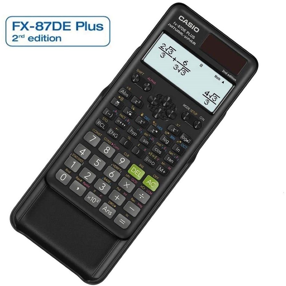 CASIO Taschenrechner FX-87DE Plus 2nd Edition - Taschenrechner - schwarz