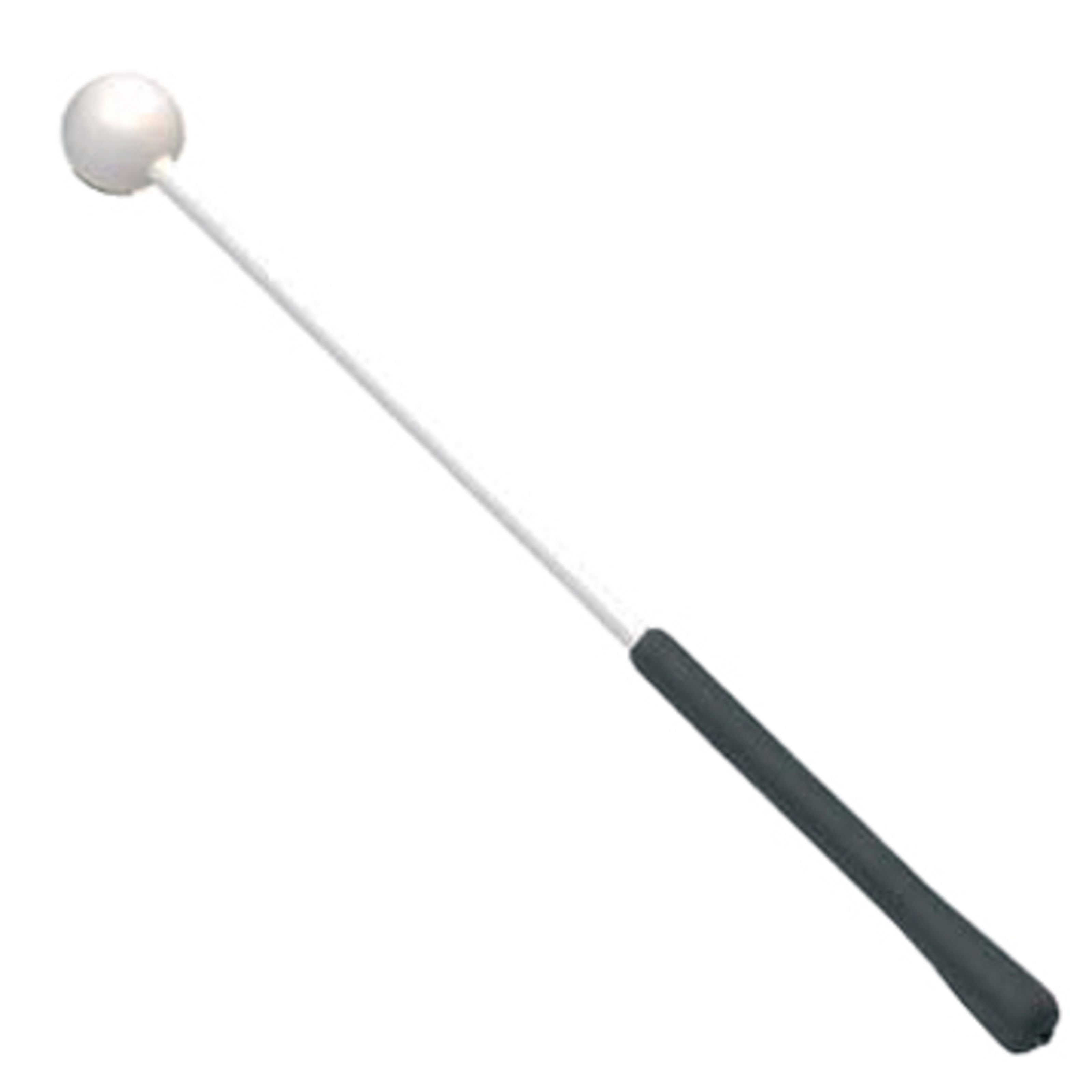 MUSIC STORE Drumsticks (Marching Drum Mallets Medium-Hard Plastic Handle Rubber Grip Suitable for Lyra White, Sticks, Beater und Mallets, Marching Sticks und Beater), Marching Drum Mallets, Medium-Hard, Rubber Grip