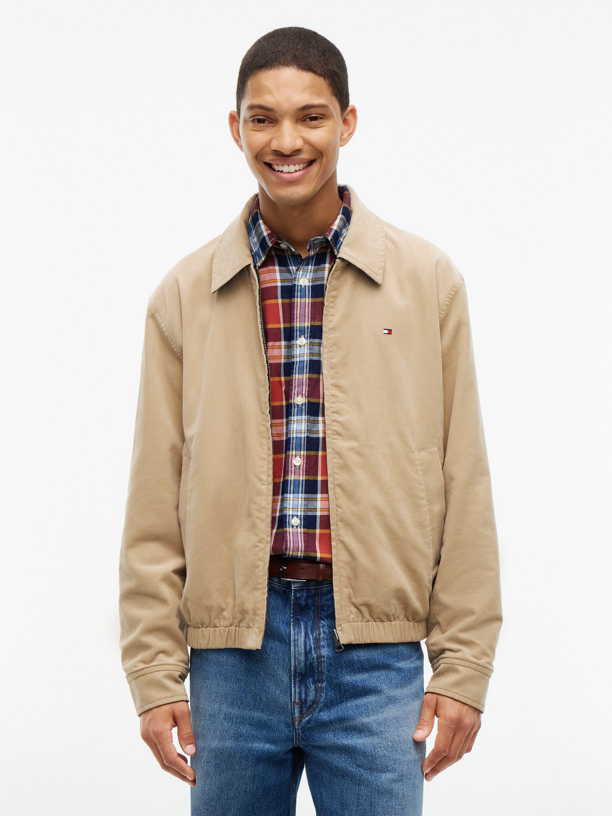 Tommy Hilfiger Wendejacke REVERSIBLE CORDUROY IVY zweifarbig, normale Passform