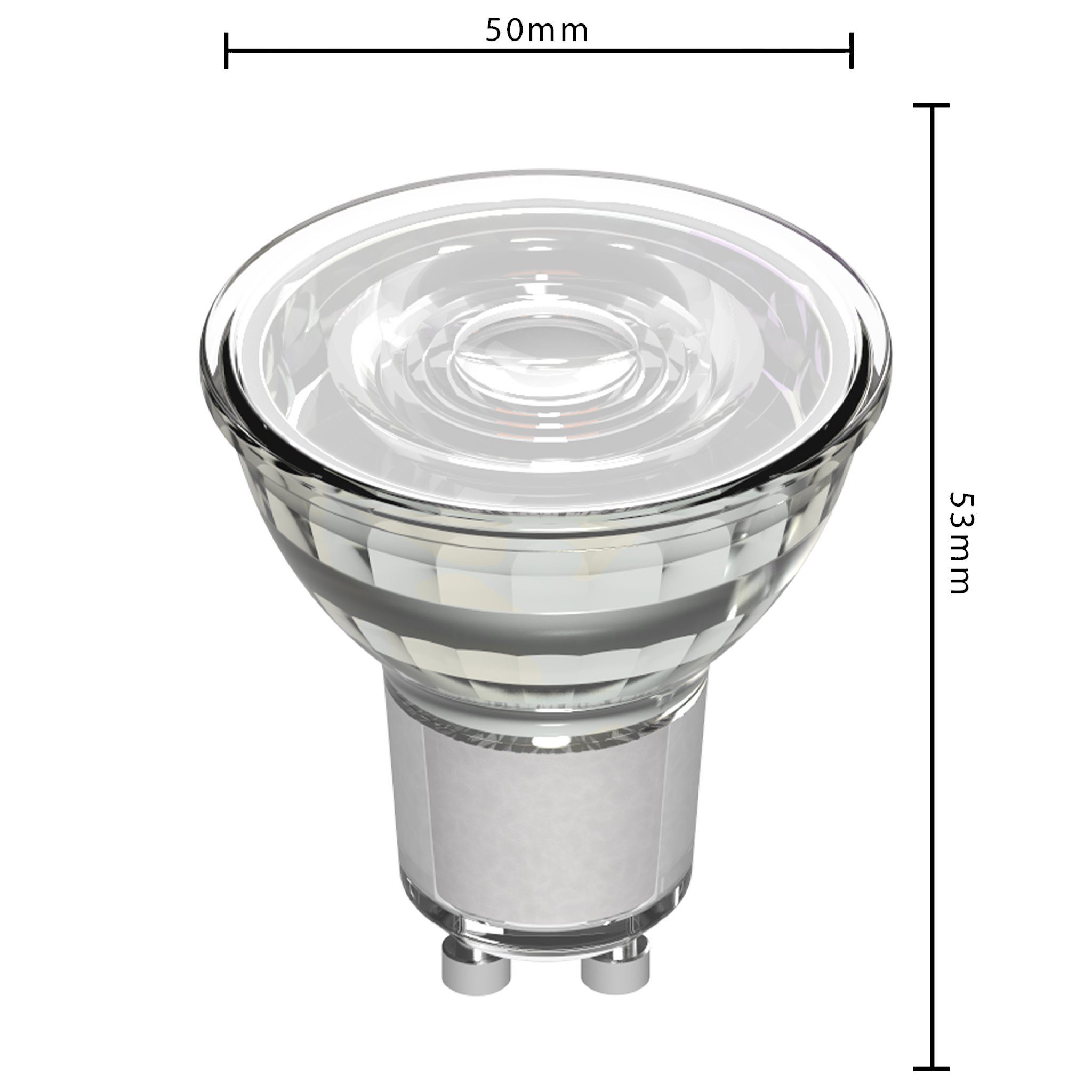LED's light Klar GU10, GU10 LED-Leuchtmittel LED 0620120 PAR16 3W Spot, warmweiß