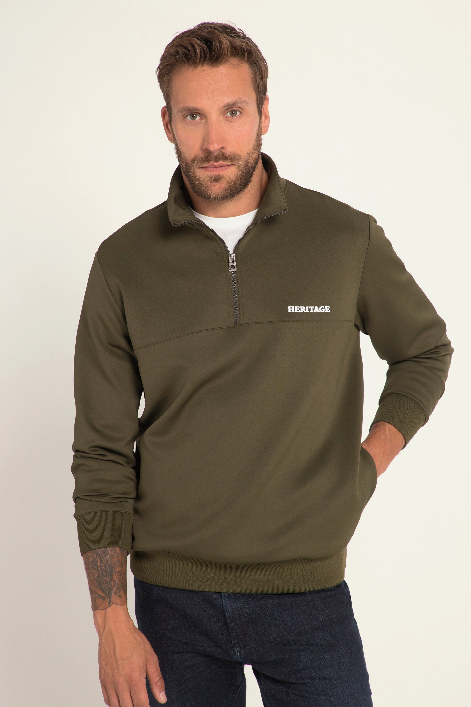 JP1880 Sweatshirt Scuba-Troyer FLEXNAMIC® Stehkragen mit günstig online kaufen