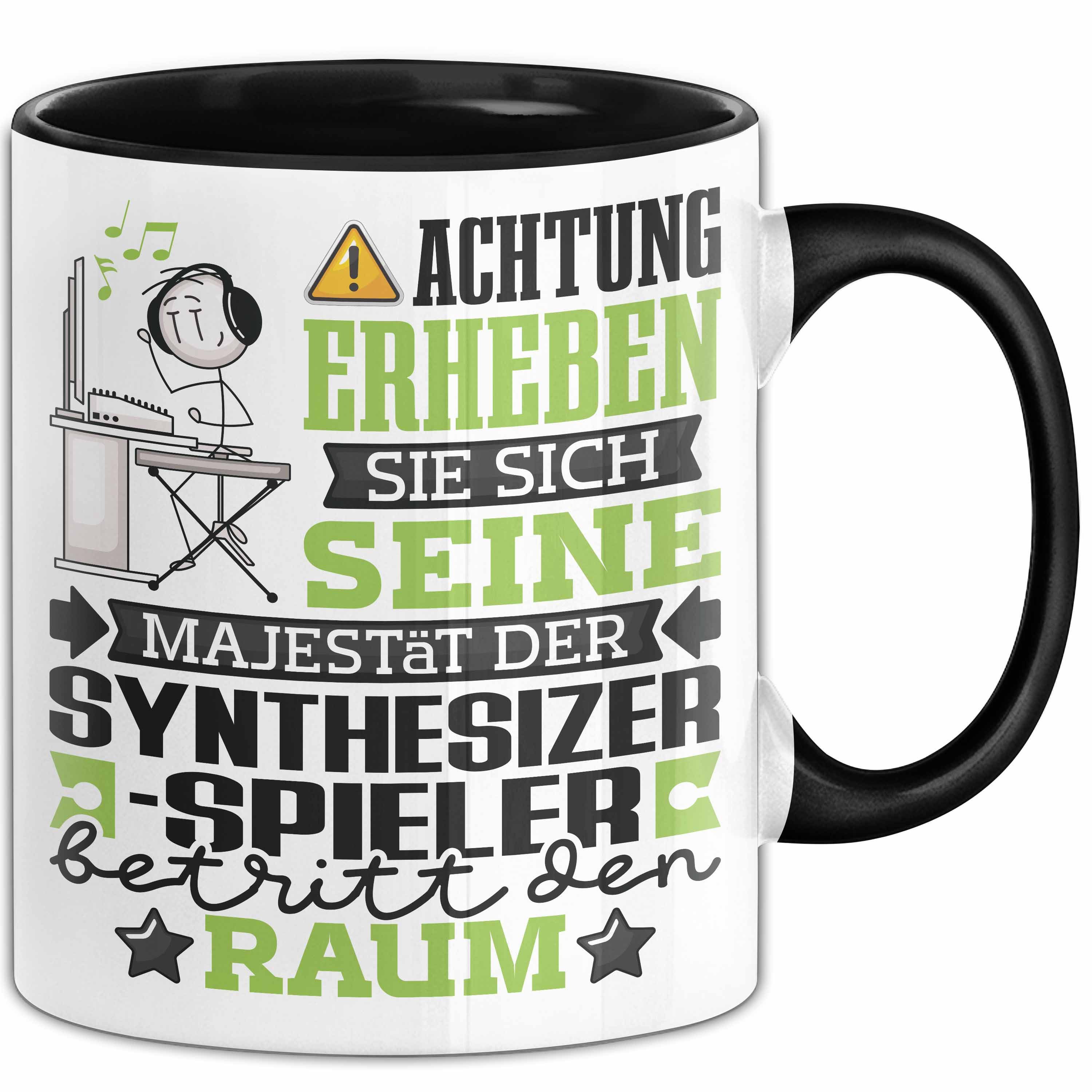 Trendation Tasse Synthesizer-Spieler Geschenk Tasse Lustiger Spruch Erheben Sie Sich De, Keramik