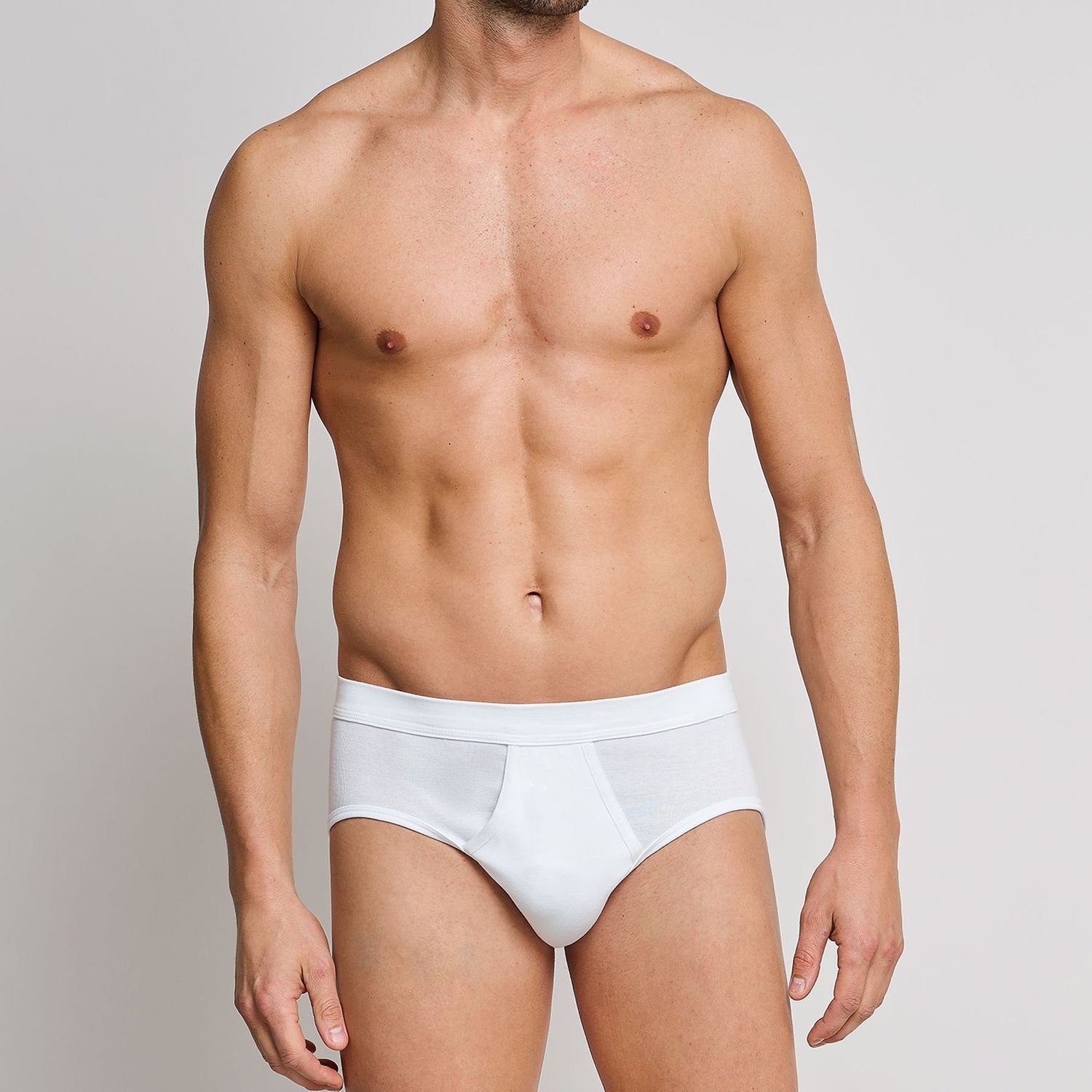 Schiesser Slip Basic (3-St) mit Eingriff schlichte Basic-Slips in Top-Marke günstig online kaufen