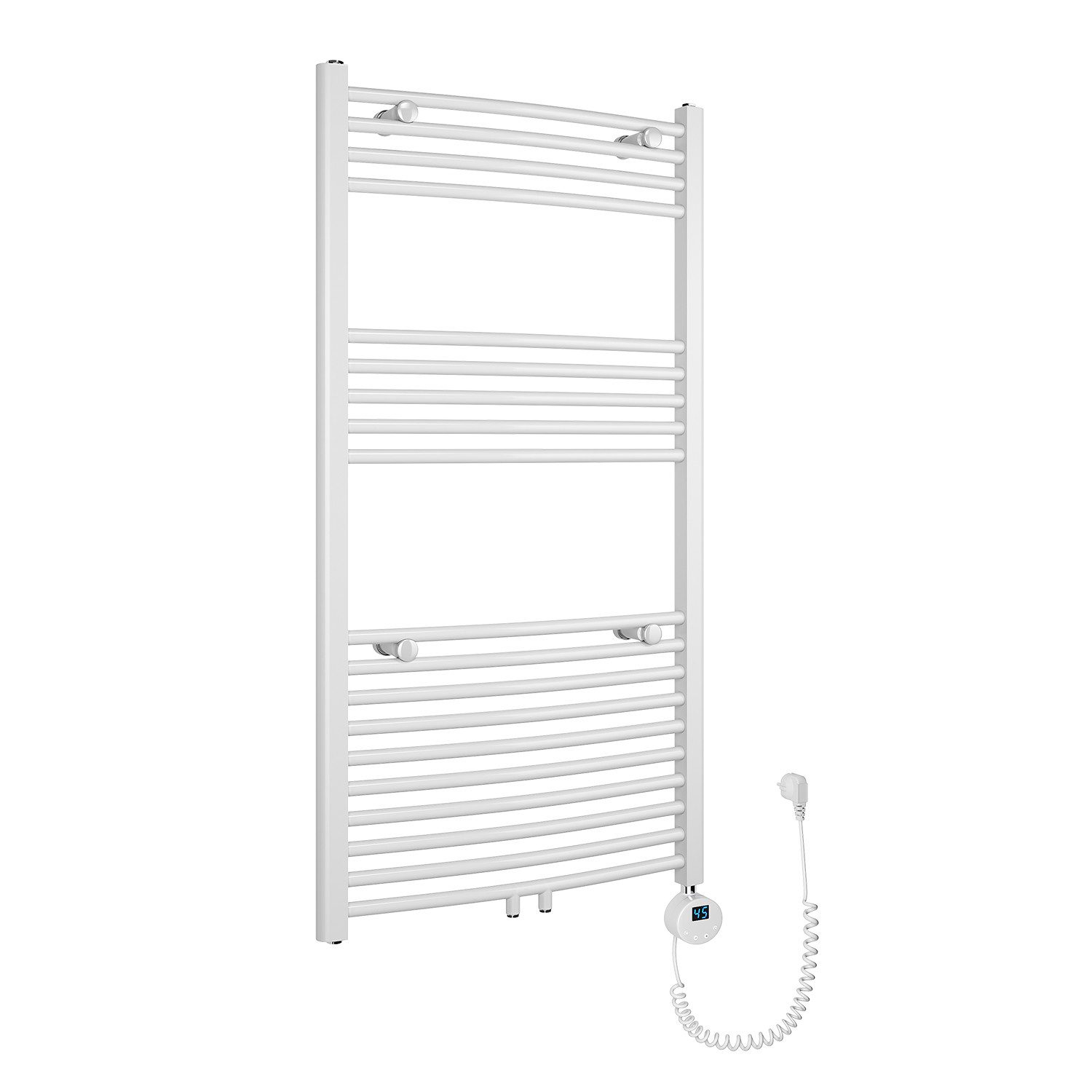 SONNI Heizkörper Elektrischer Badheizkörper Elektrischer Badheizkörper Heizkörper, Elektrischer Handtuchhalter mit Intelligentes Heizstab,Weiß/Sandgrau