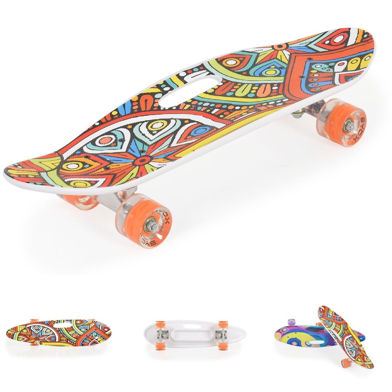 Skateboard Skateboard 26 Zoll mit Griff