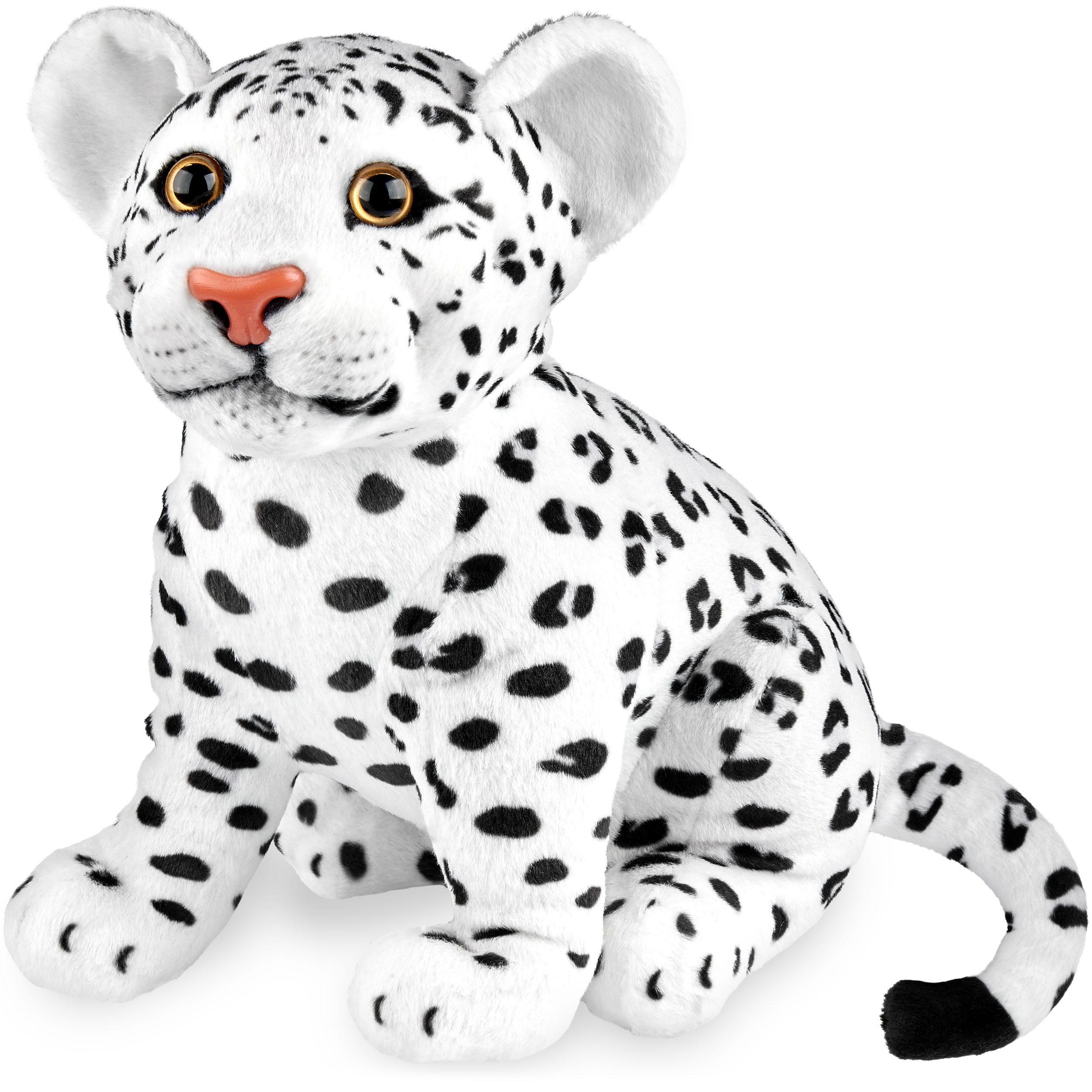 BRUBAKER Kuscheltier Leopard - 30 cm Stofftier - Baby Plüschtier (1-St., Raubkatze Sitzend), Kinder Plüsch Spielzeug