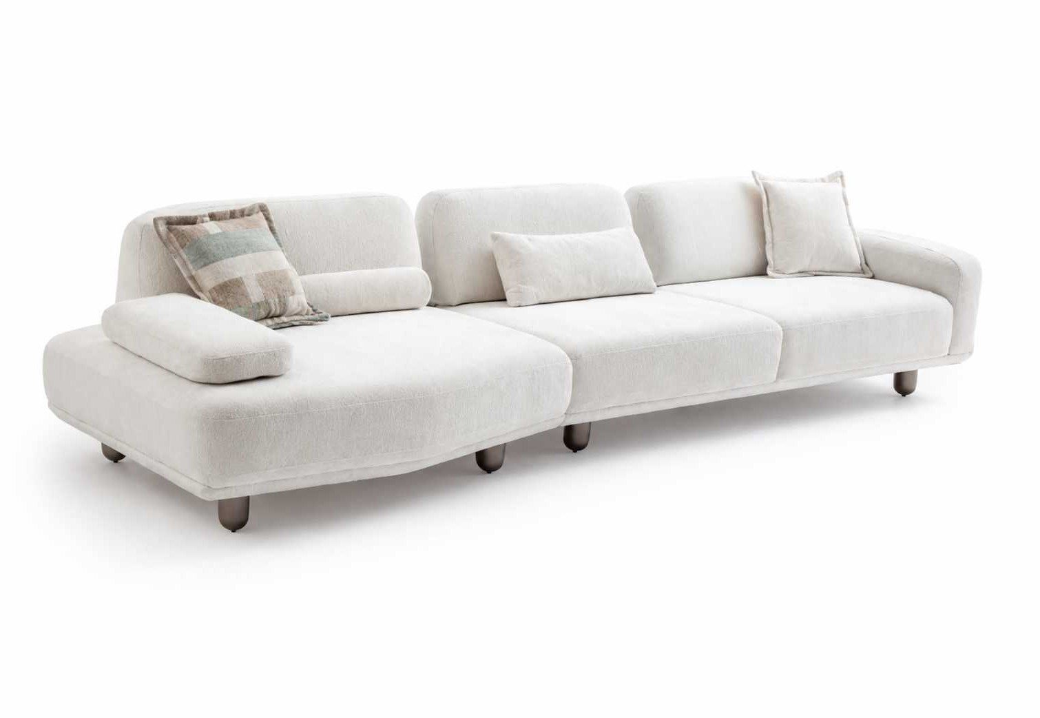 Xlmoebel 4-Sitzer Luxuriöses 4-Sitzer Polstersofa im modernen Design in Weiß, Sofa 1 Teile, Made in Europa