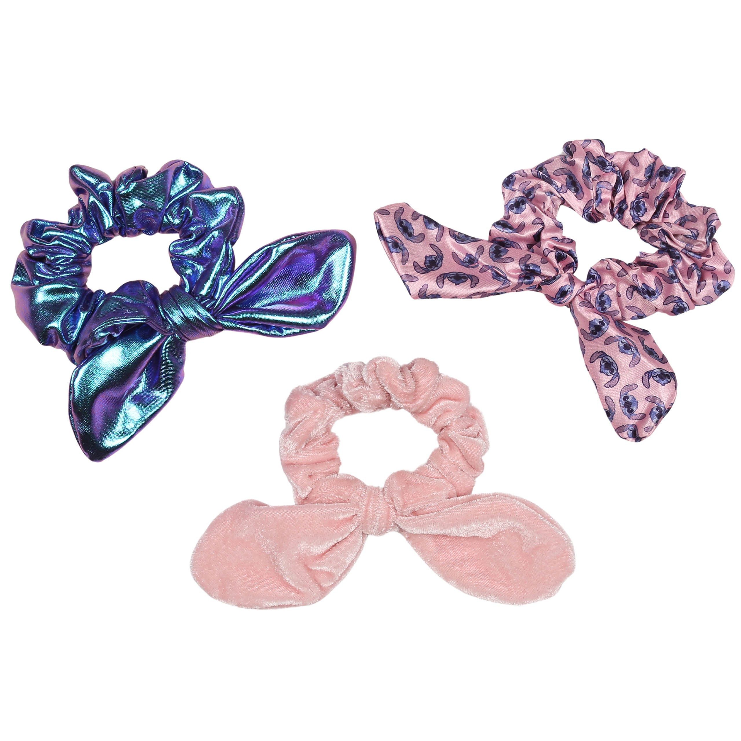 Stitch Haargummi Stitch Scrunchies mit Schleife, Haargummis 3er Set