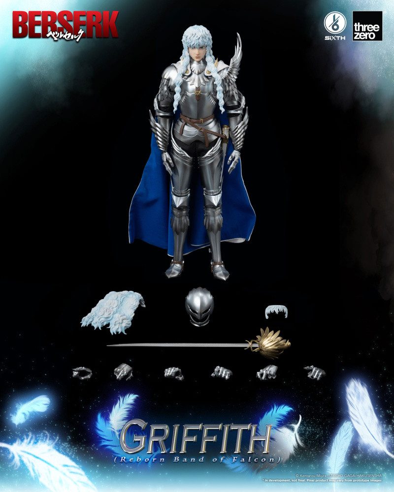 ThreeZero Actionfigur Berserk Actionfigur 1/6 Griffith (Reborn Band of Falcon) 30 cm