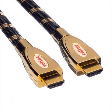 ROLINE GOLD HDMI Ultra HD Kabel mit Ethernet, ST/ST Audio- & Video-Kabel, HDMI Typ A Männlich (Stecker), HDMI Typ A Männlich (Stecker) (100.0 cm)