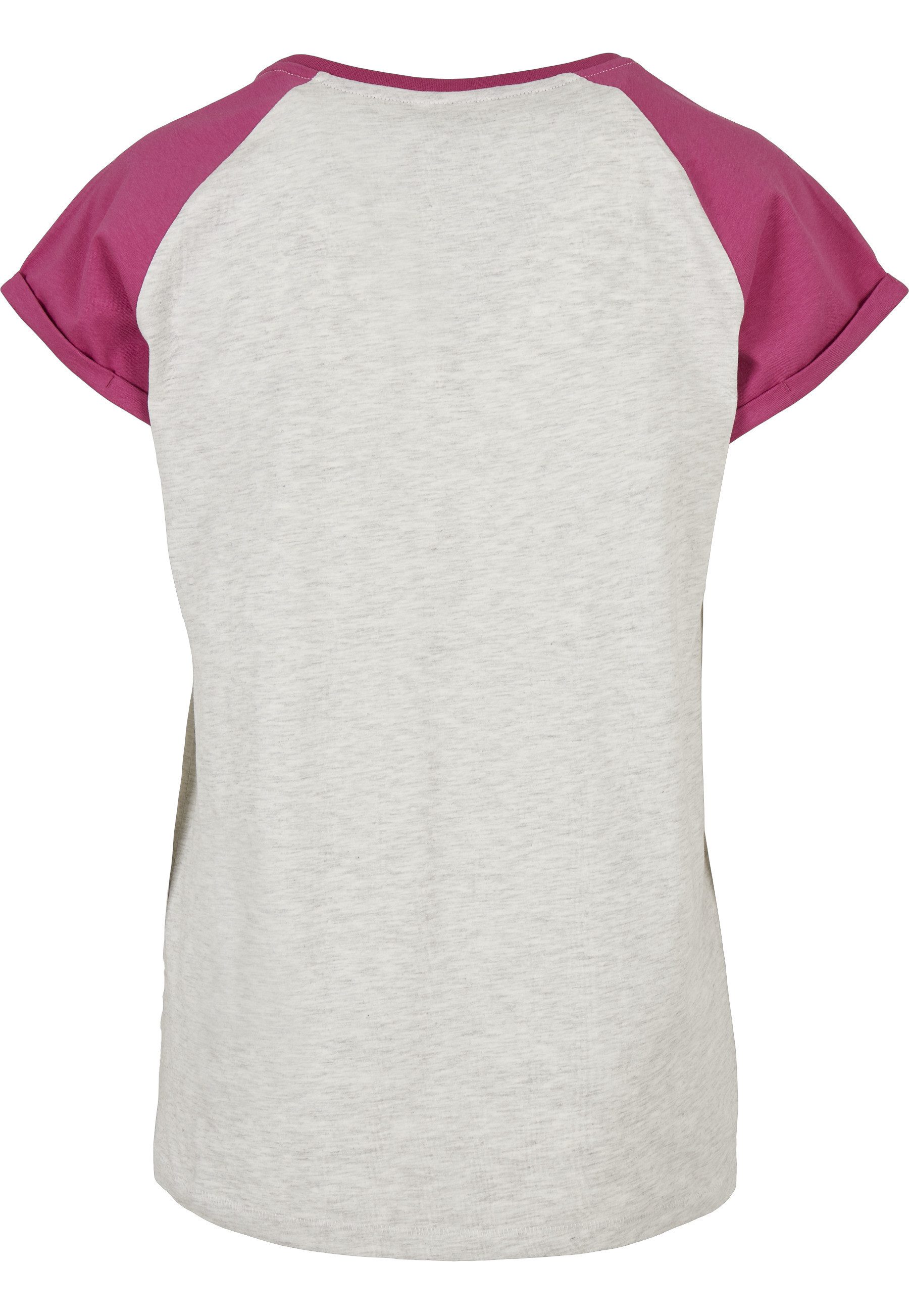 URBAN CLASSICS Kurzarmshirt Urban Classics Damen Ladies Contrast Raglan Tee (1-tlg)