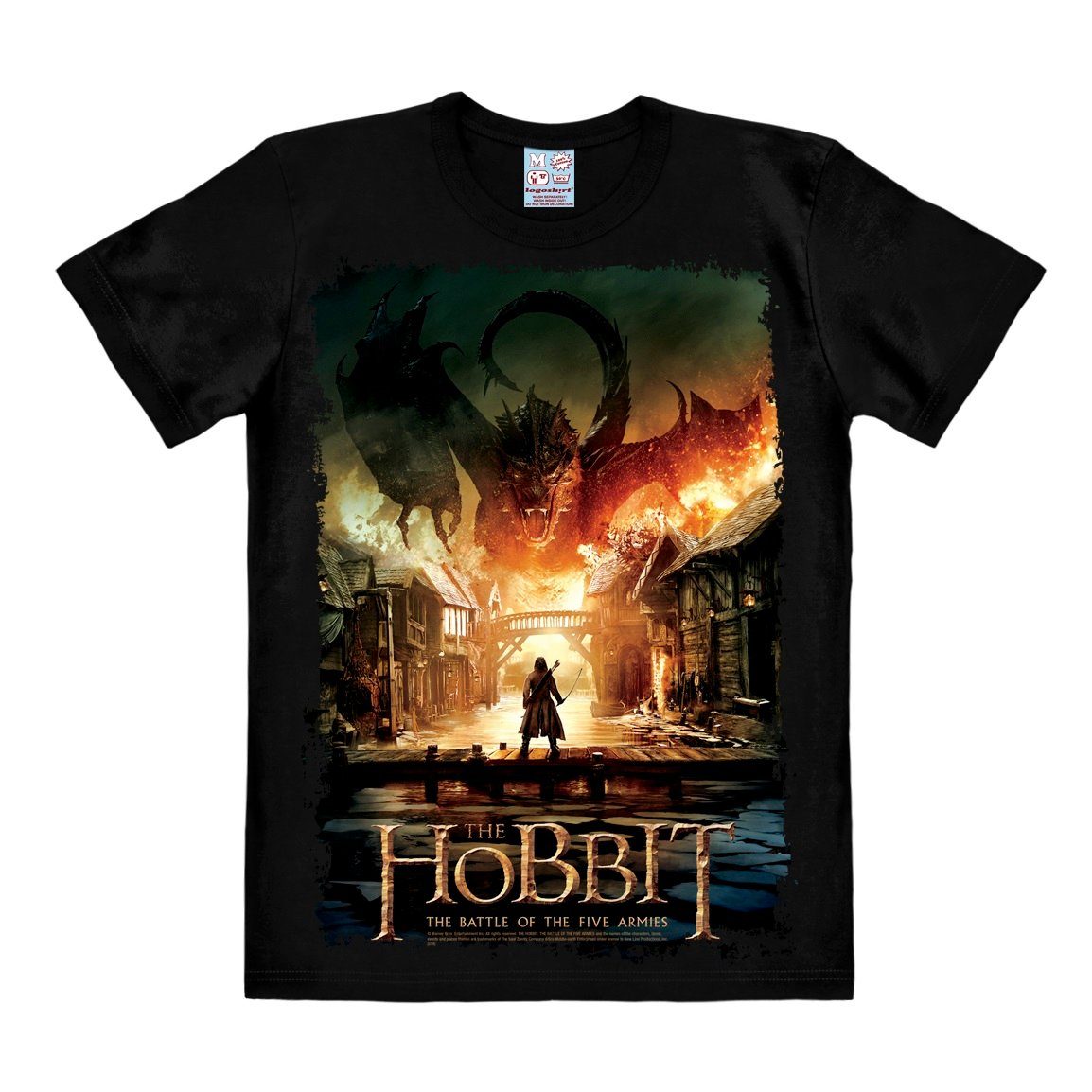 Hobbit: Fünf der T-Shirt Film-Motiv Schlacht mit Der Heere LOGOSHIRT tollem Die