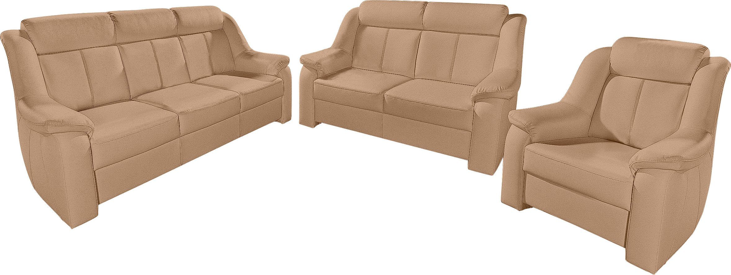 sit&more Polstergarnitur Basel, Set, bestehend aus 3-Sitzer + 2-Sitzer + Se günstig online kaufen