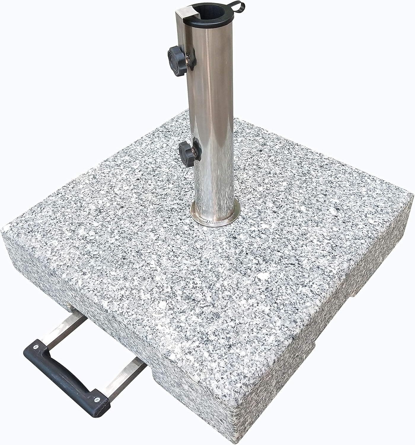 Gardissimo Schirmhalter 70 kg Granit Edelstahl Sonnenschirmständer Robusto, 1 tlg., Komplett-Set – Bild 2 von 5