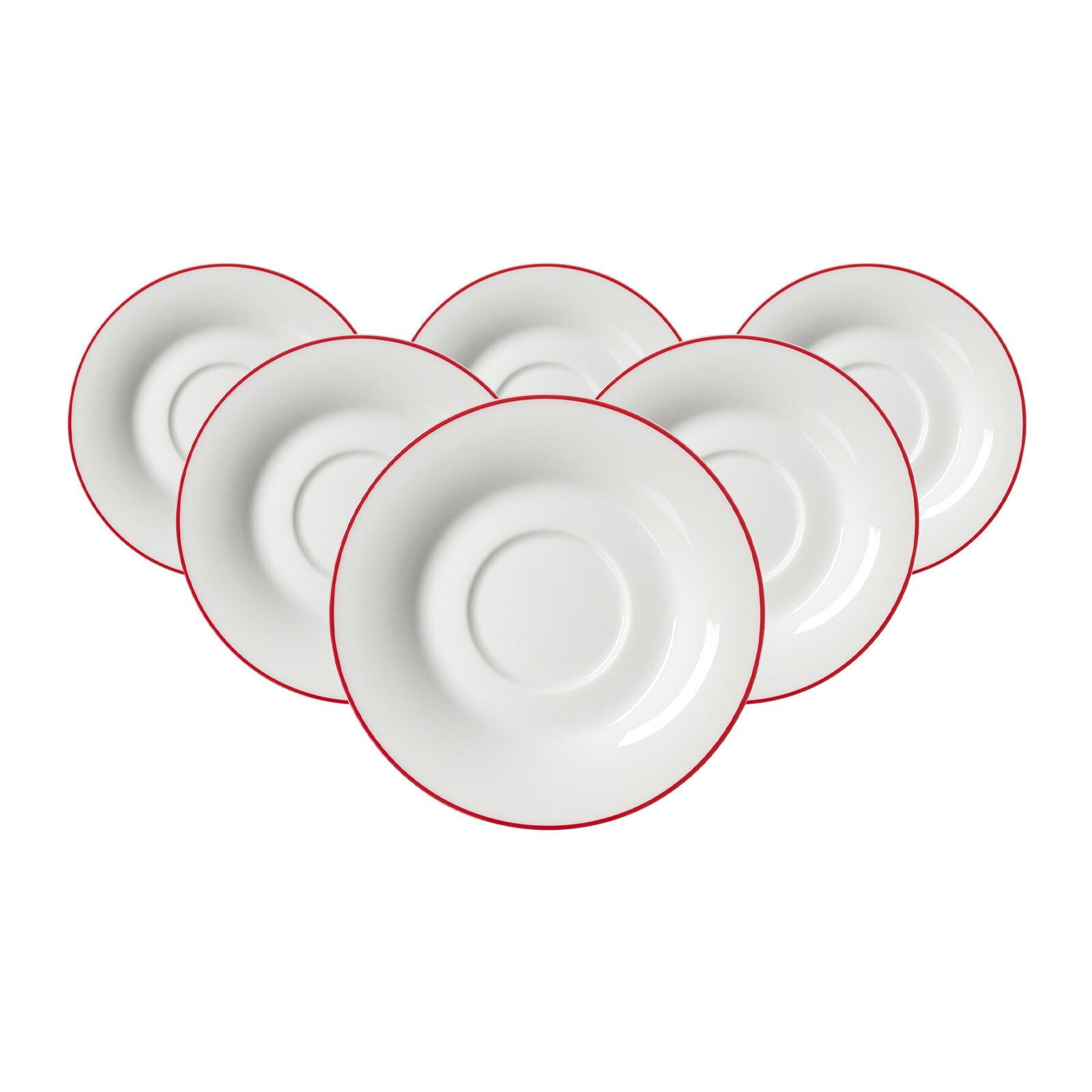 Ritzenhoff & Breker Untertasse Ostfriese Teeuntertassen ø 12,5 cm 6er Set, (6 St)