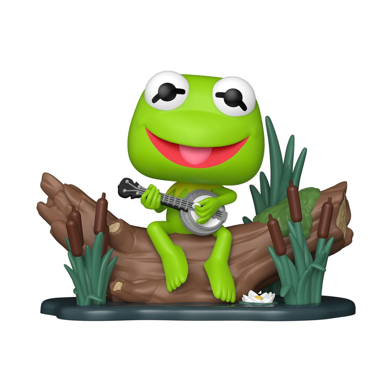Funko Dekofigur The Muppets POP! Deluxe Vinyl Figur Kermit with Banjo 9 cm (1 St), coole Vinyl-Figur