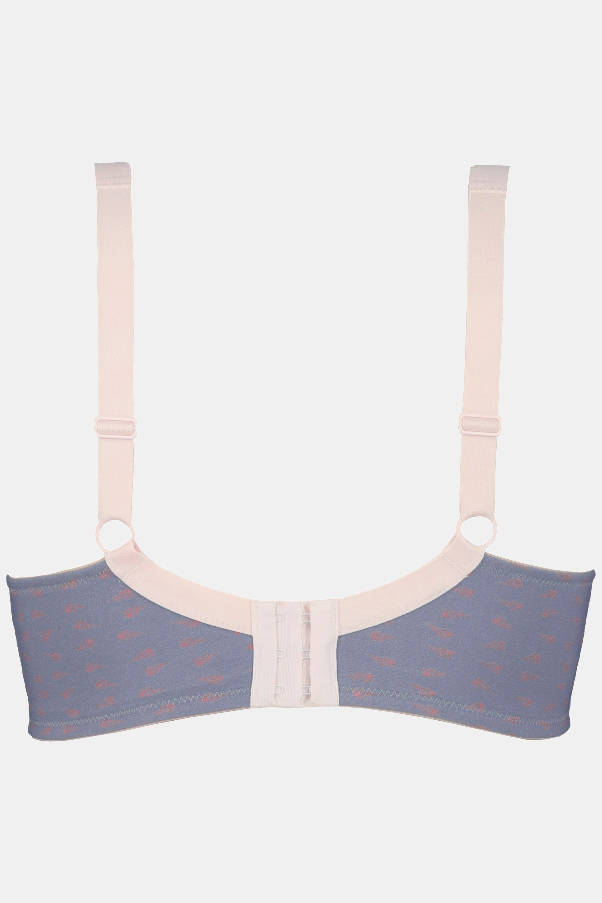 Bralette Ulla Popken Softcups BH Bügelloser C/D-Cup Blütenmuster