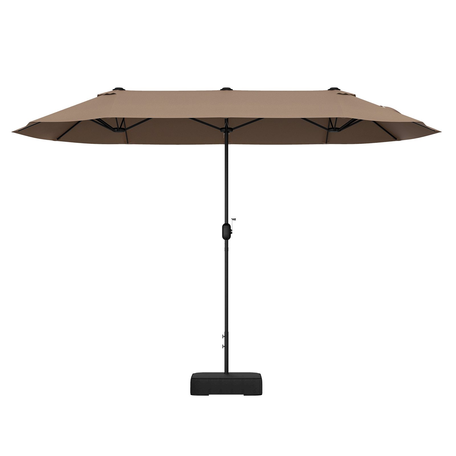 COSTWAY Sonnenschirm 400x200cm Gartenschirm, mit Ständer, günstig online kaufen