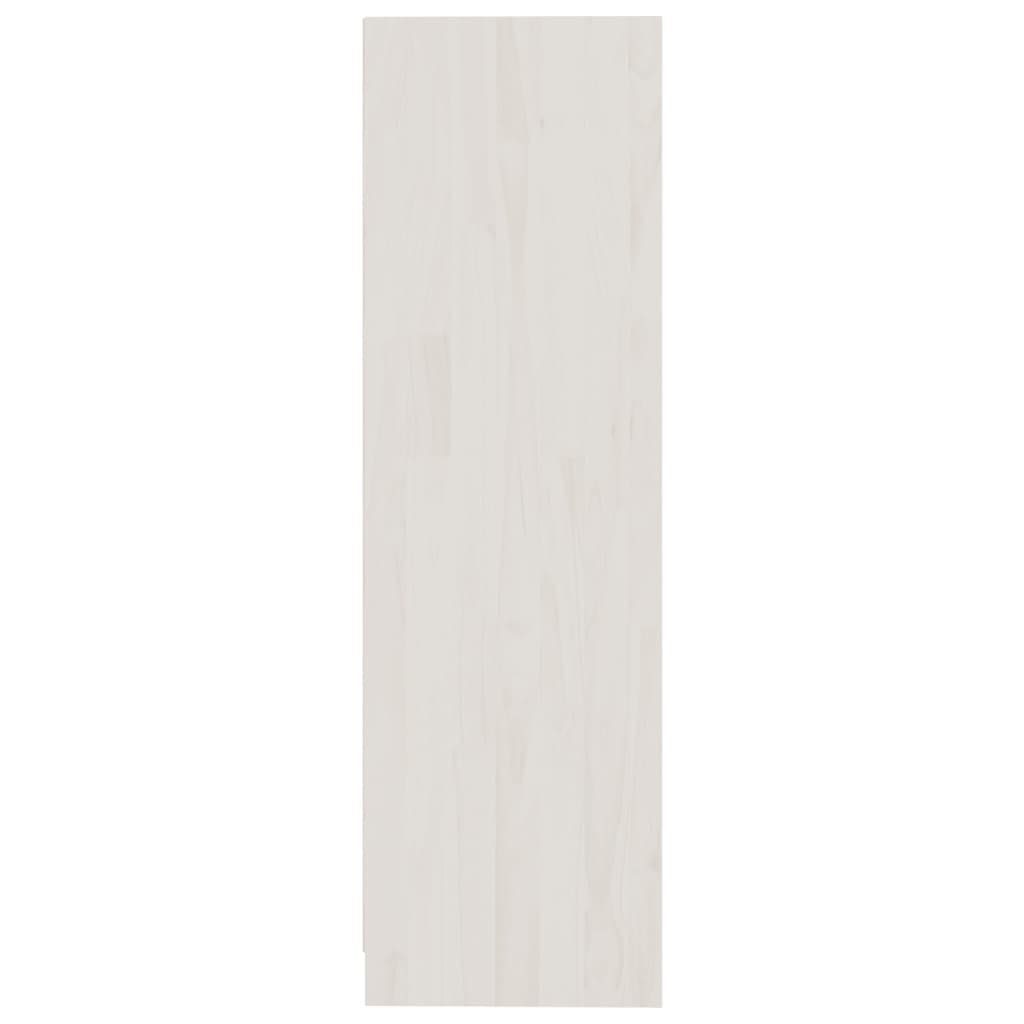 furnicato Bücherregal Bücherregal/Raumteiler Weiß Kiefer cm 104x33,5x110 Massivholz