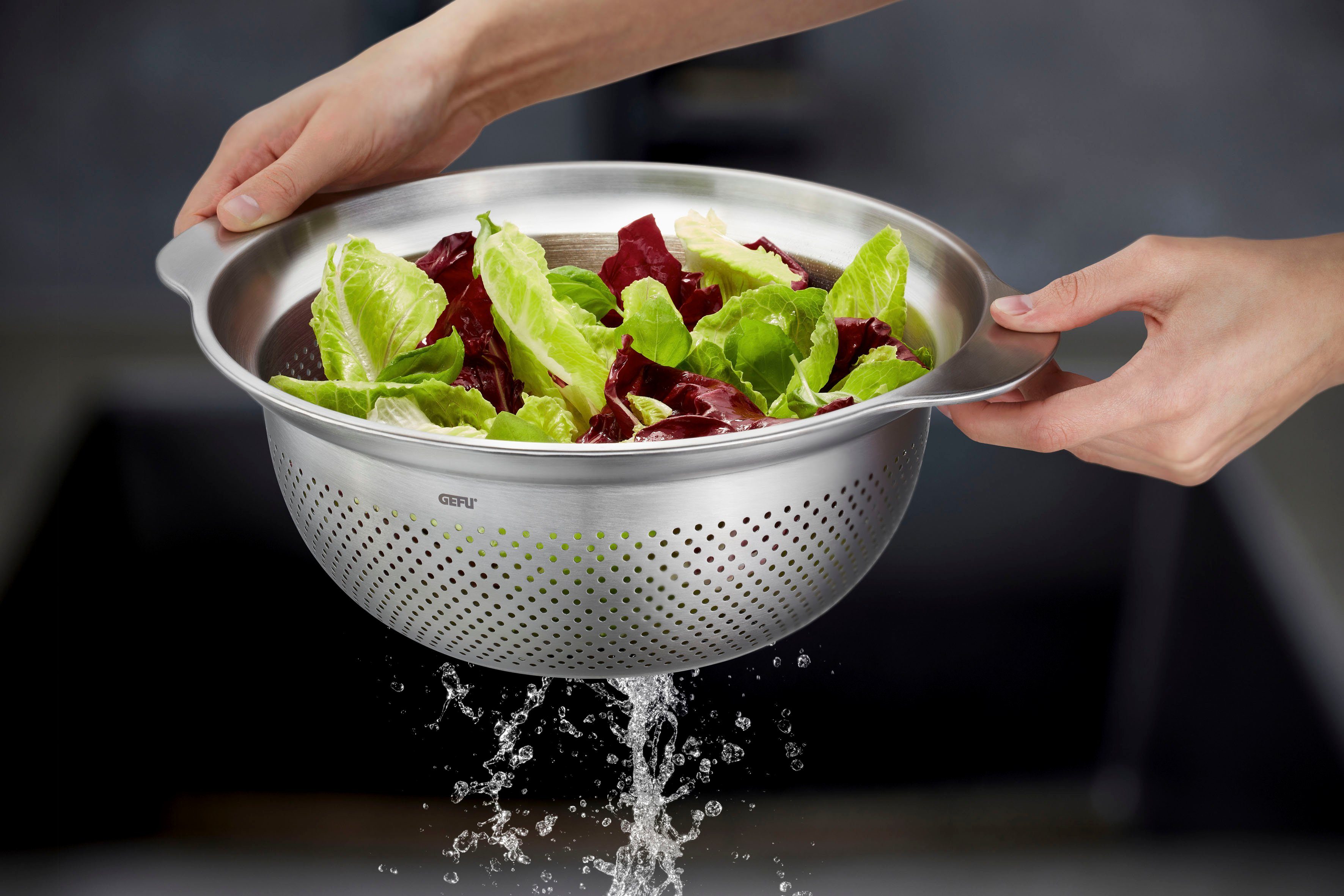 GEFU Seiher PREMIO, Edelstahl 18/10, Ø 27 cm