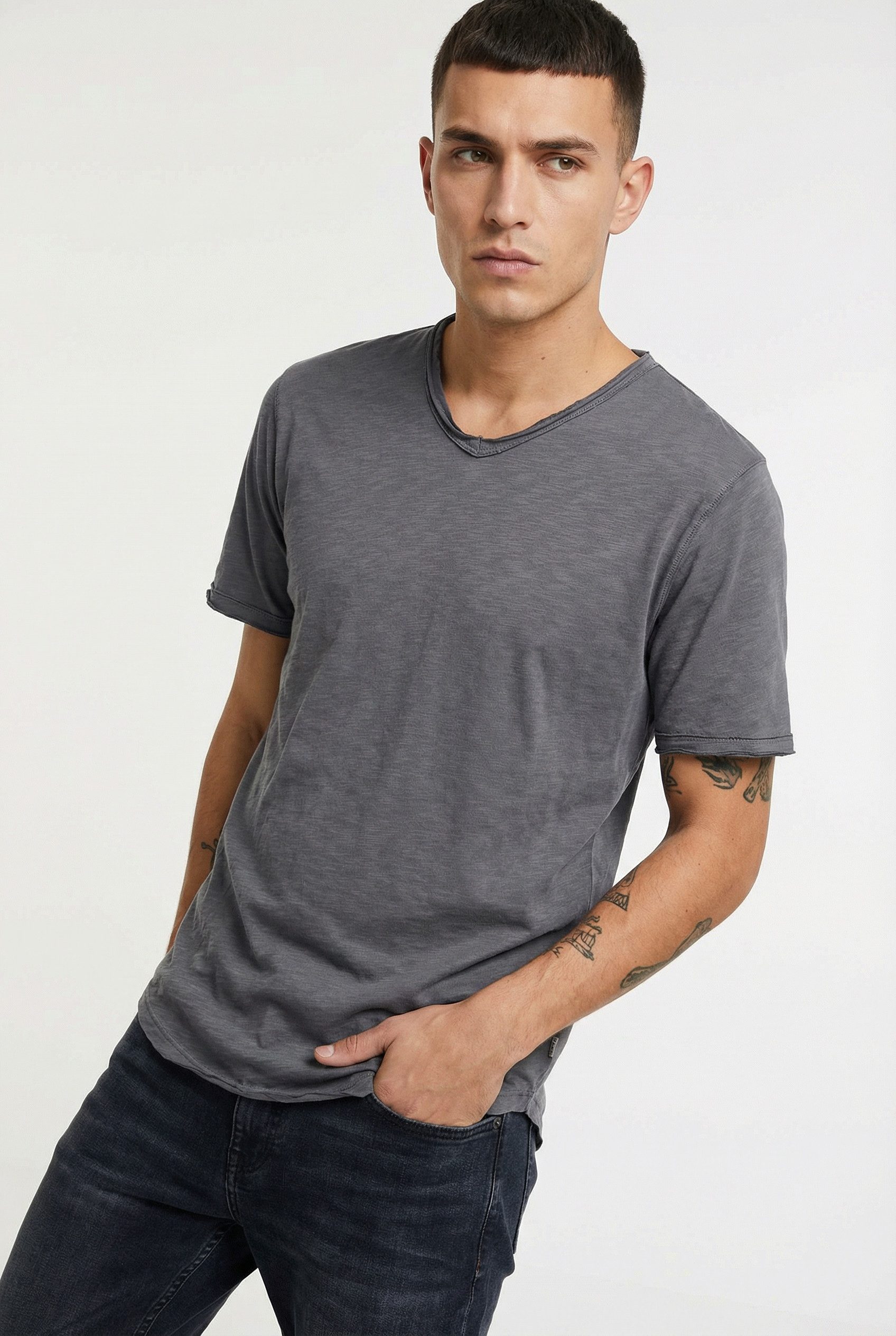 ONLY & SONS V-Shirt ONSBENNE LONGY V-NECK SS TEE NOOS