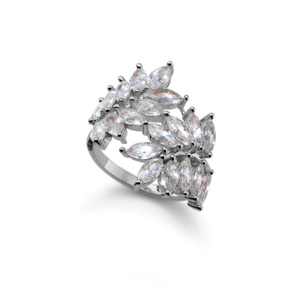 Oliver Weber Fingerring Luxury ring with cubic zirconia Sheaf 41184 - Circuit: 54 mm