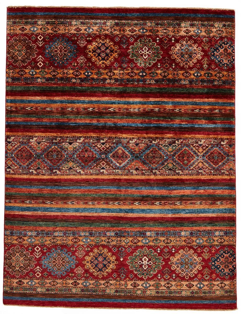 Orientteppich Arijana Shaal 159x206 Handgeknüpfter Orientteppich, Nain Trading, rechteckig, Höhe: 5 mm