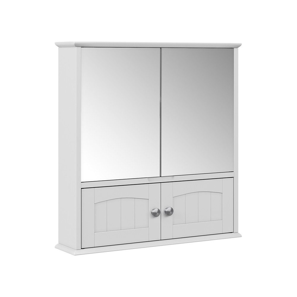 Vicco Badezimmerspiegelschrank Bianco, Weiß, 56 x 58 cm günstig online kaufen