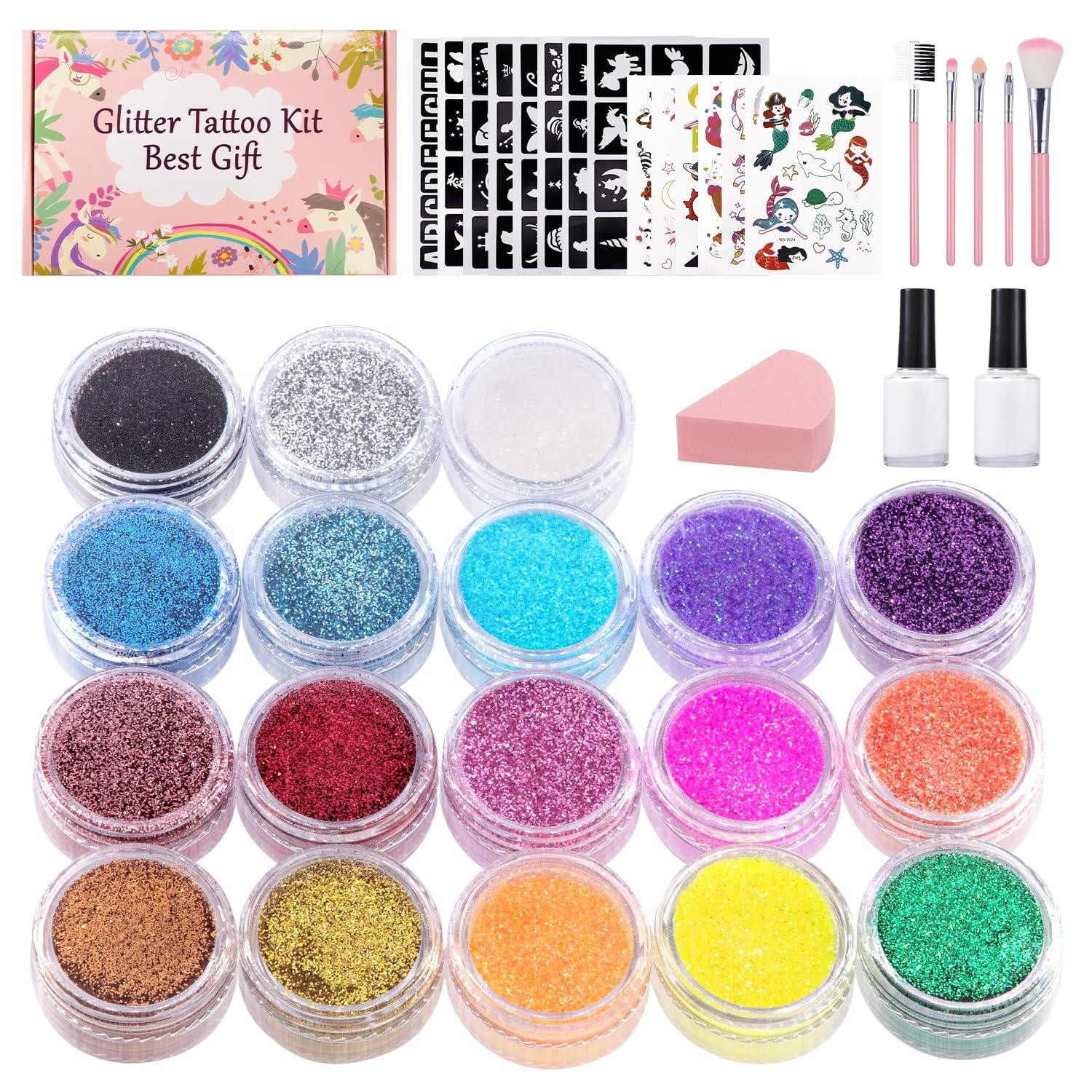 LFENYIGI Geburtstagskerze Glitzer Tattoo Set Kinder günstig online kaufen