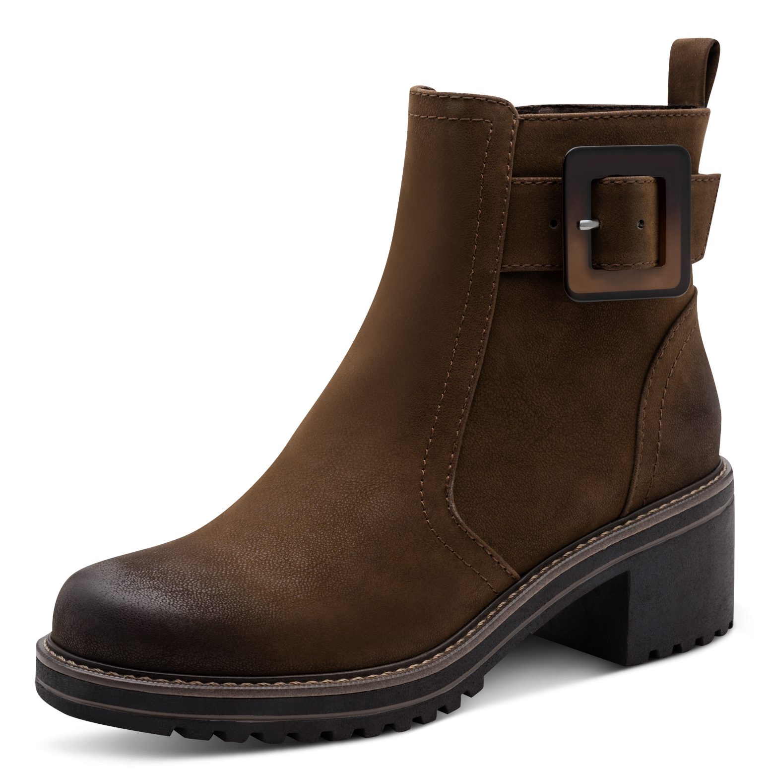 MARCO TOZZI Stiefelette Blockabstz, Herbstboots in veganer Verarbeitung