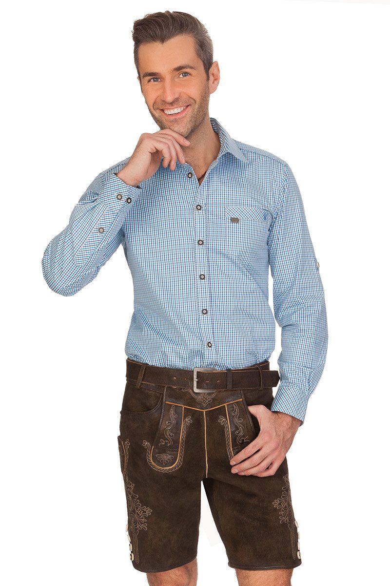 Spieth & Wensky Trachtenhemd Trachtenhemd - GRASDORF LA - blau