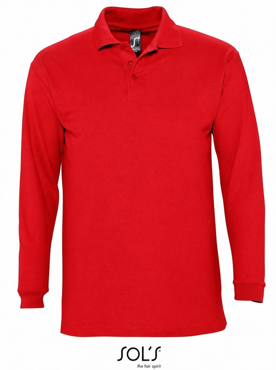 SOLS Langarm-Poloshirt Herren Longsleeve Poloshirt Winter II