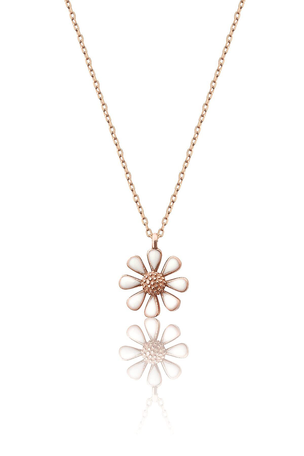 Einzelstück Schmuckset Gänseblümchen Halskette/Ohrstecker/Armband Blume Blü günstig online kaufen
