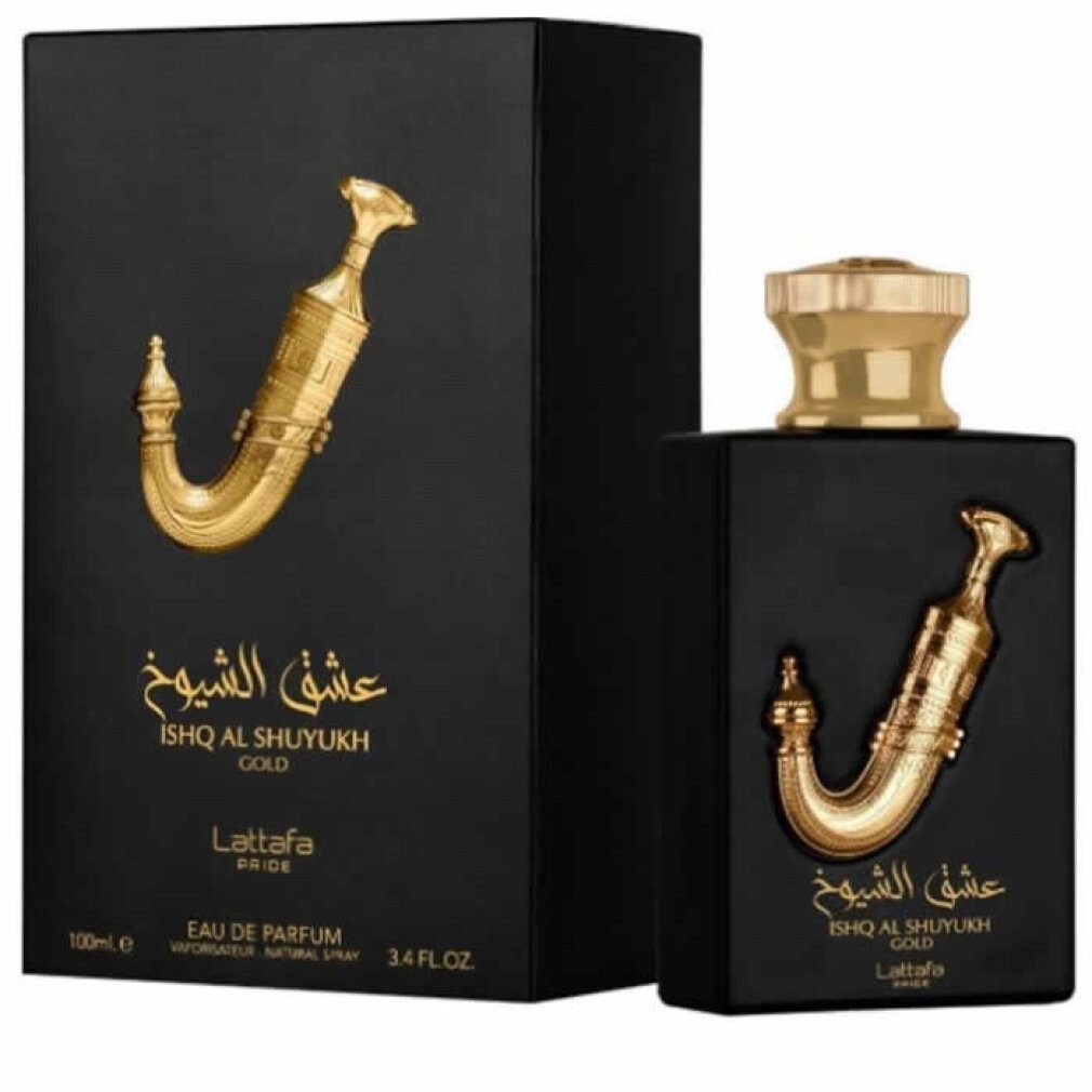 Lattafa Eau de Parfum Ishq Al Shuyukh Gold, Glasflakon, Parfüm EDP, Unisex Duft