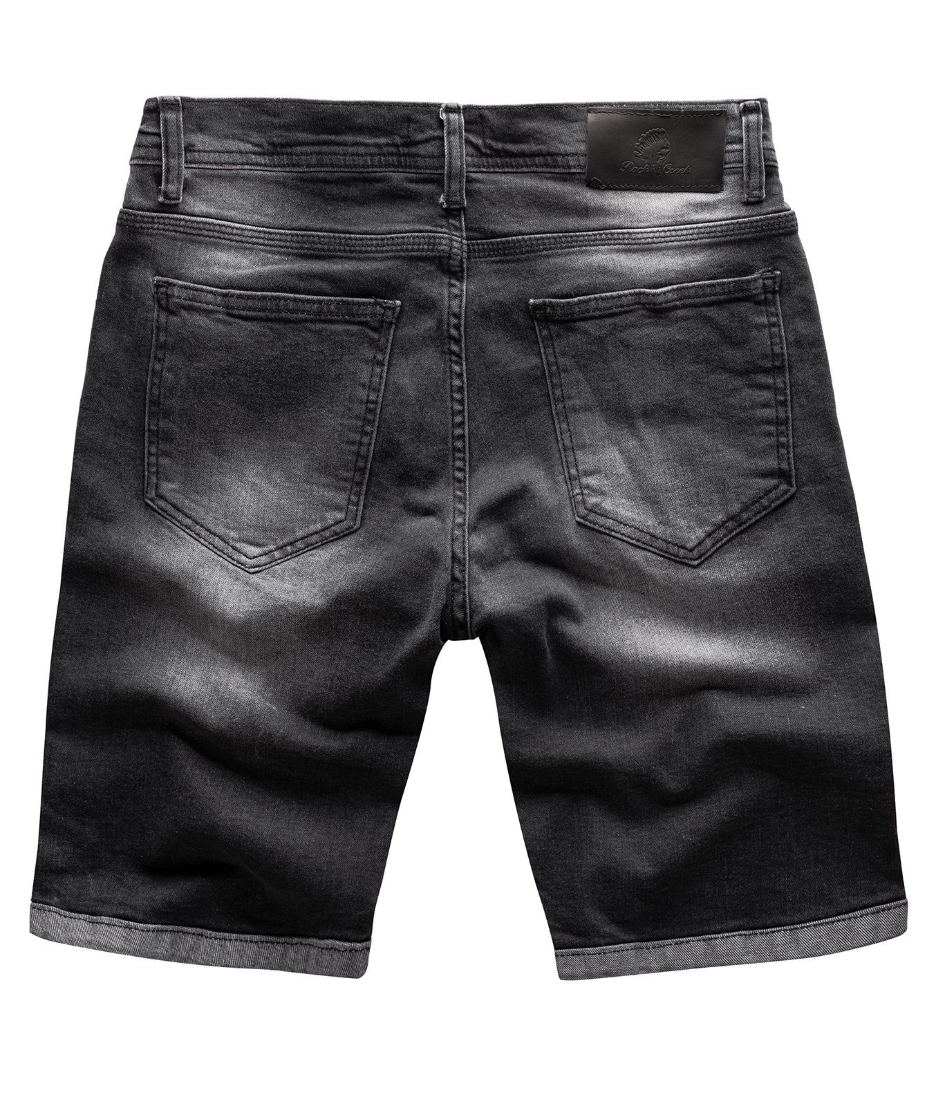 Rock Creek Jeansshorts Herren Shorts Denim Dunkelgrau RC-2214