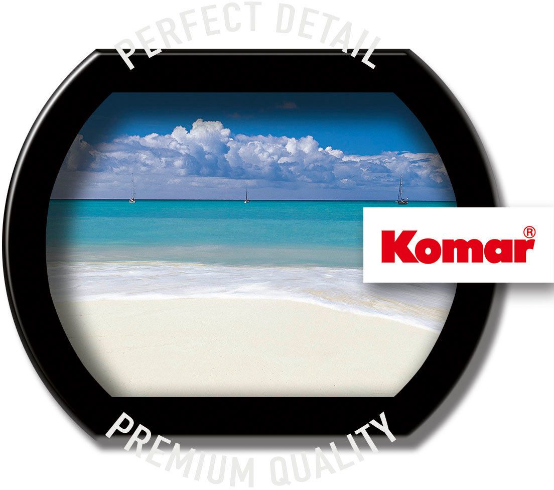 Komar Fototapete Deserted Beach - Größe 368 x 127 cm, glatt, bedruckt, (Packung, 1 St), Wohnzimmer, Schlafzimmer