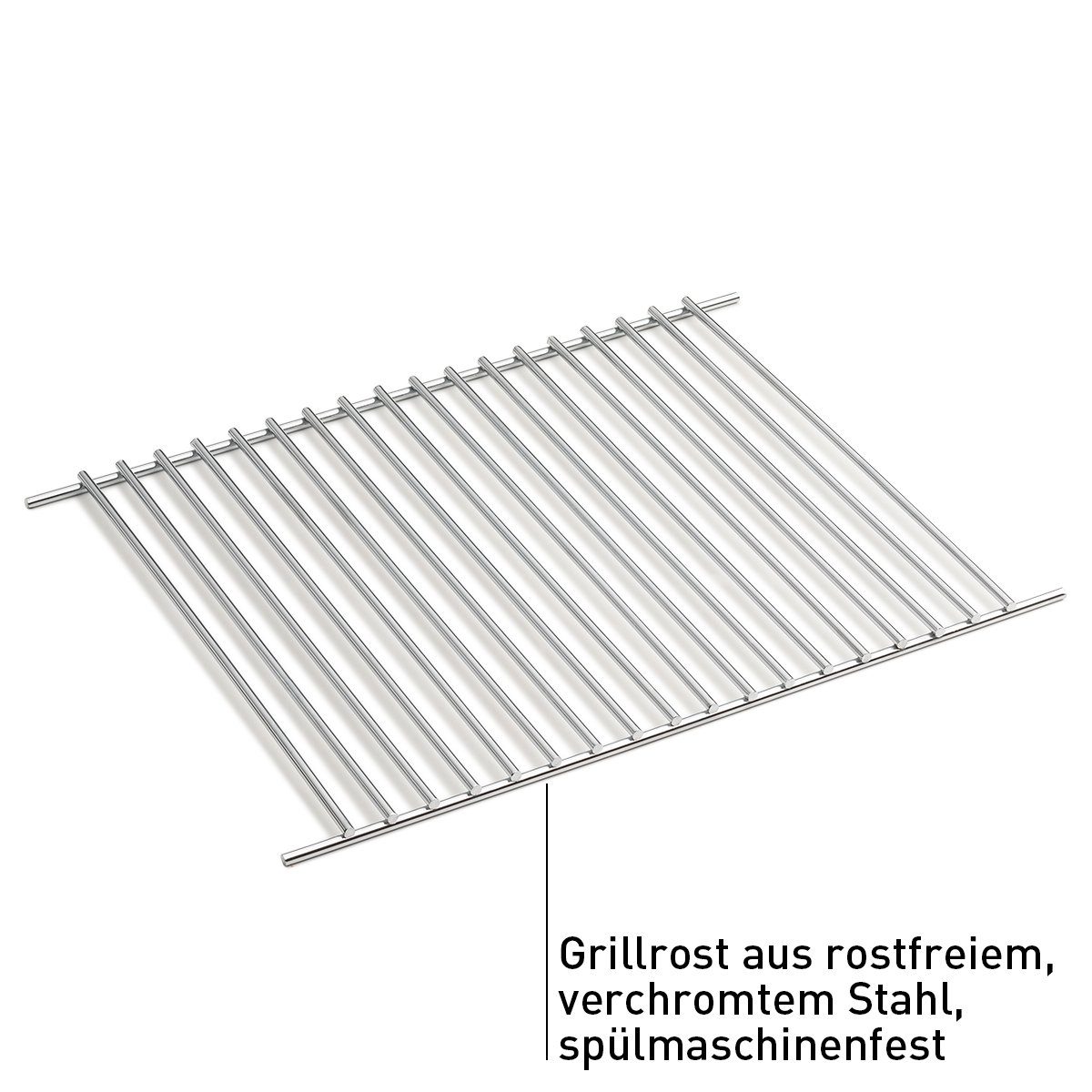 höfats Grillrost CRATE (Zubehör für Crate Feuerkorb, verwandelt Crate Feuerkorb in einen Grill, verchromter Stahl), 37 x 28,5 x 1 cm, Rost mit Ø 5 mm Stäben