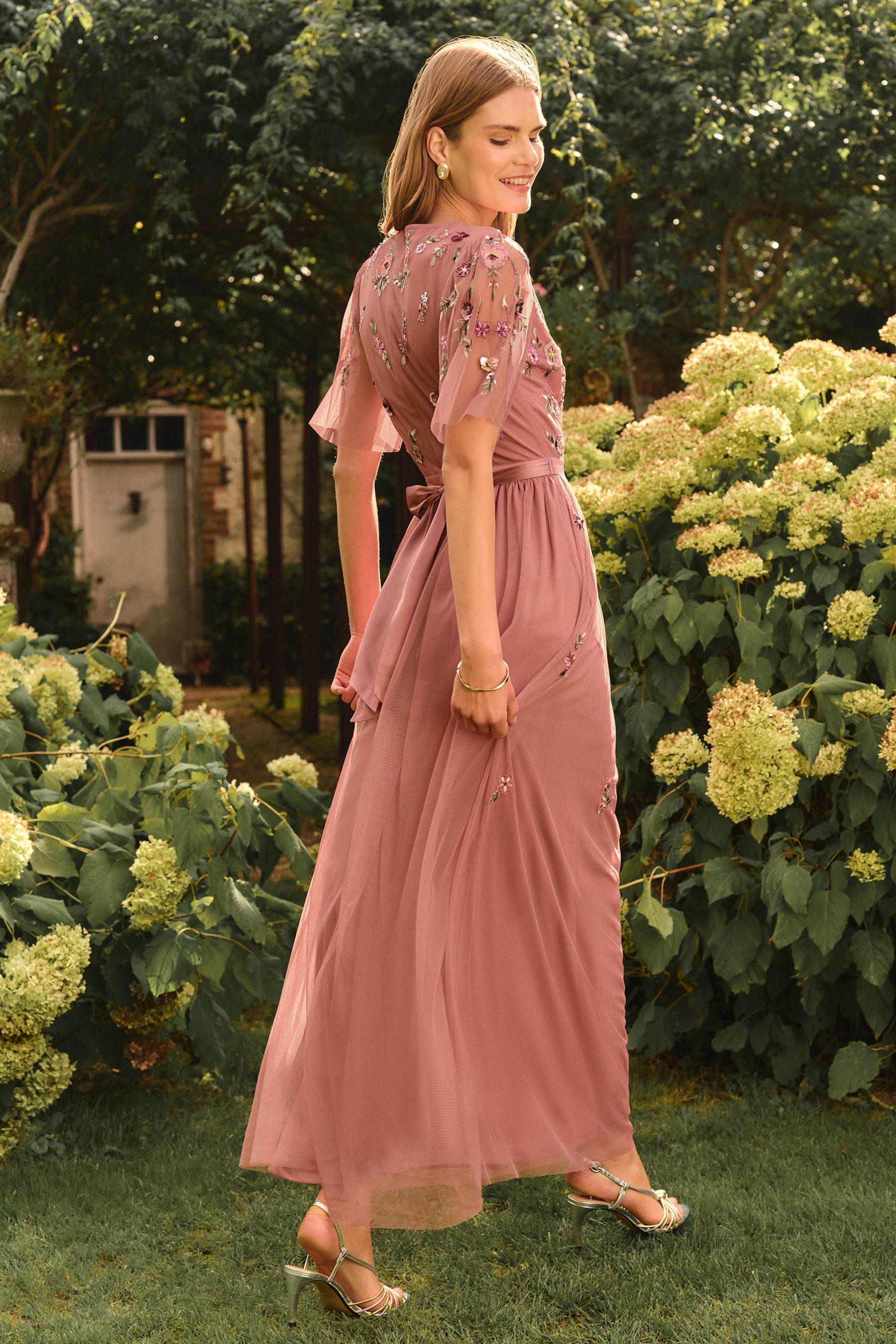 Love & Roses Maxikleid Love & Roses Maxikleid für Brautjungfern, Regular (1-tlg)
