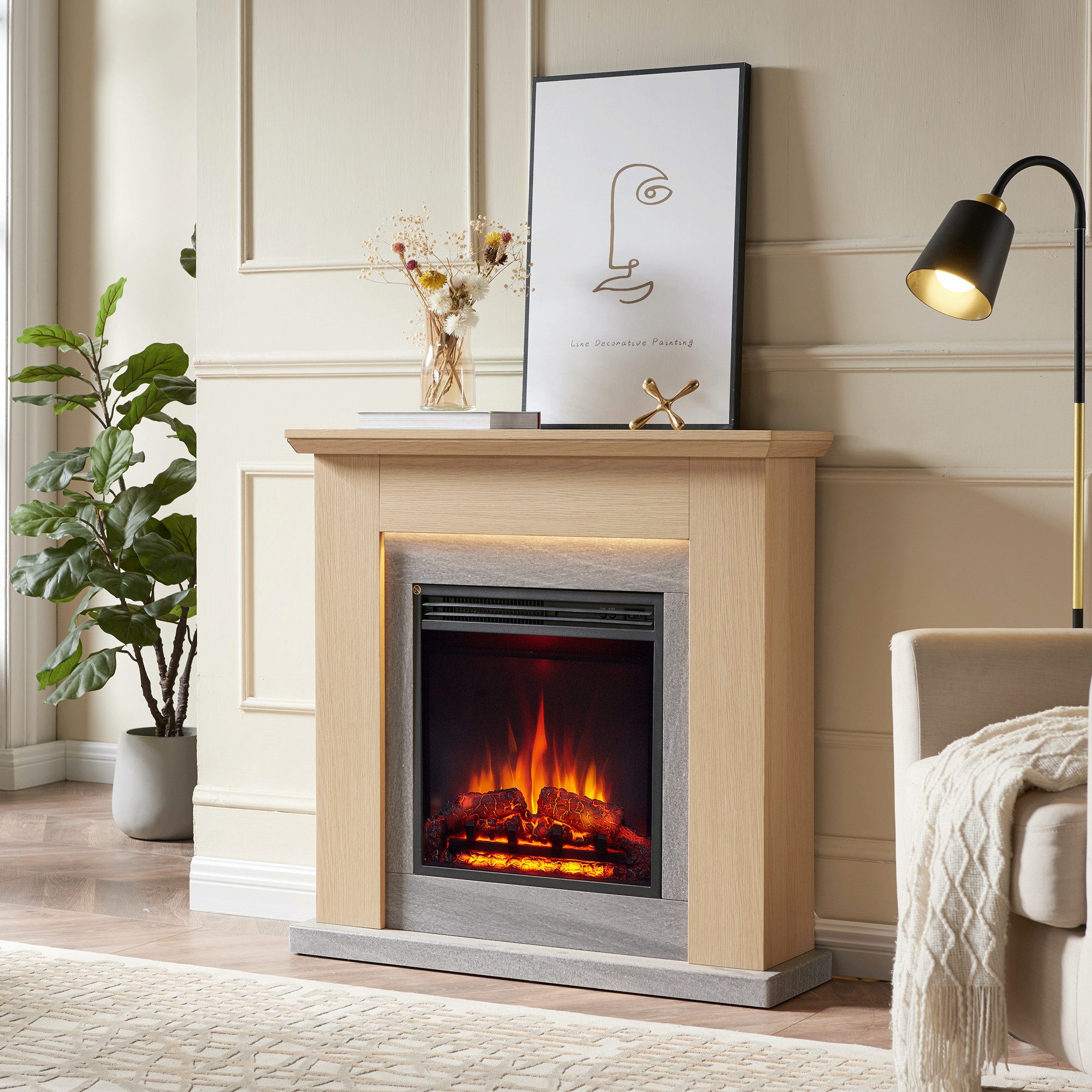 Balderia Elektrokamin Elektrokamin BALDERIA Pandora - Standkamin, 2000 W - günstig online kaufen