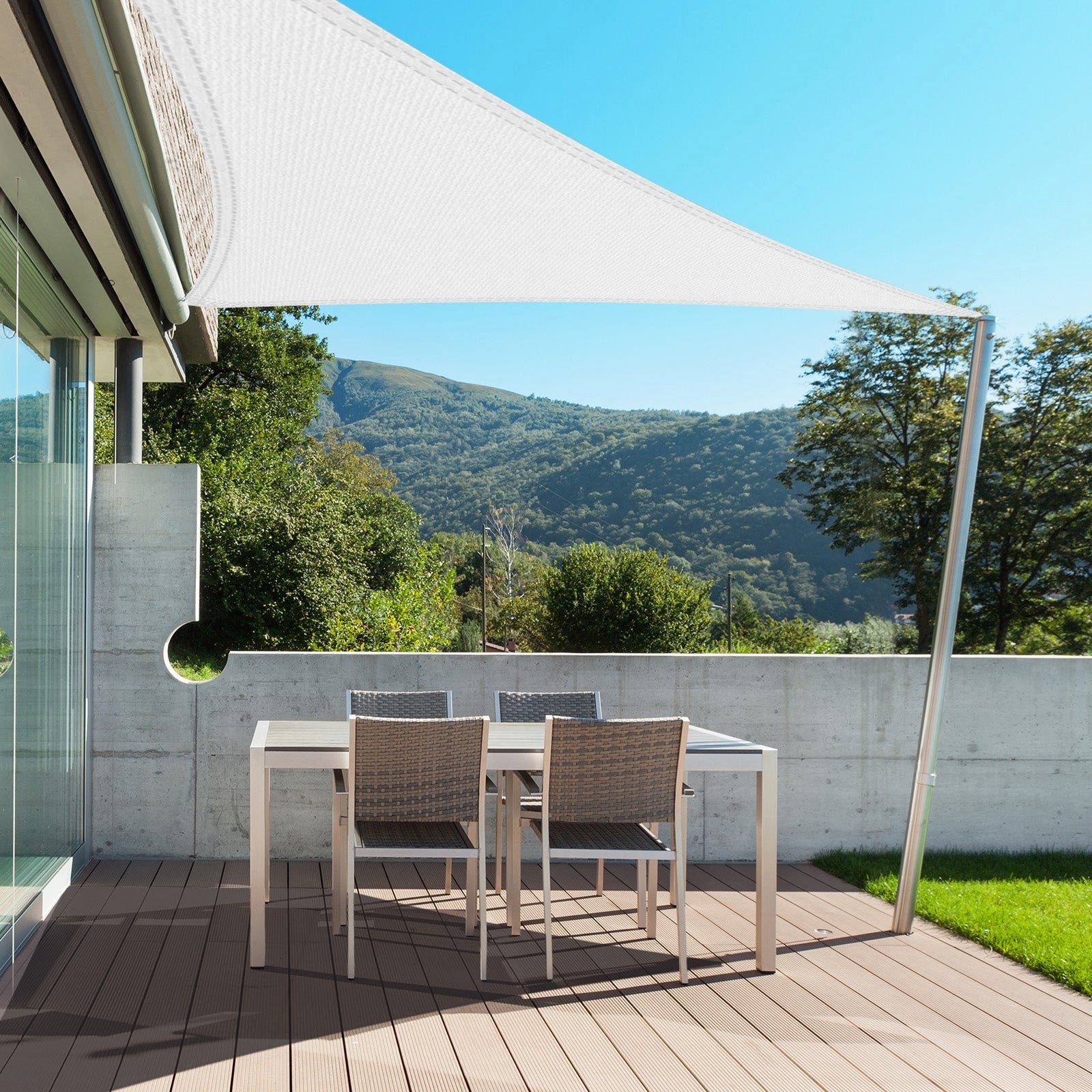 Kubus Sonnensegel Wasserabweisendes Sonnensegel, Widerstandsfähiges Gewebe günstig online kaufen