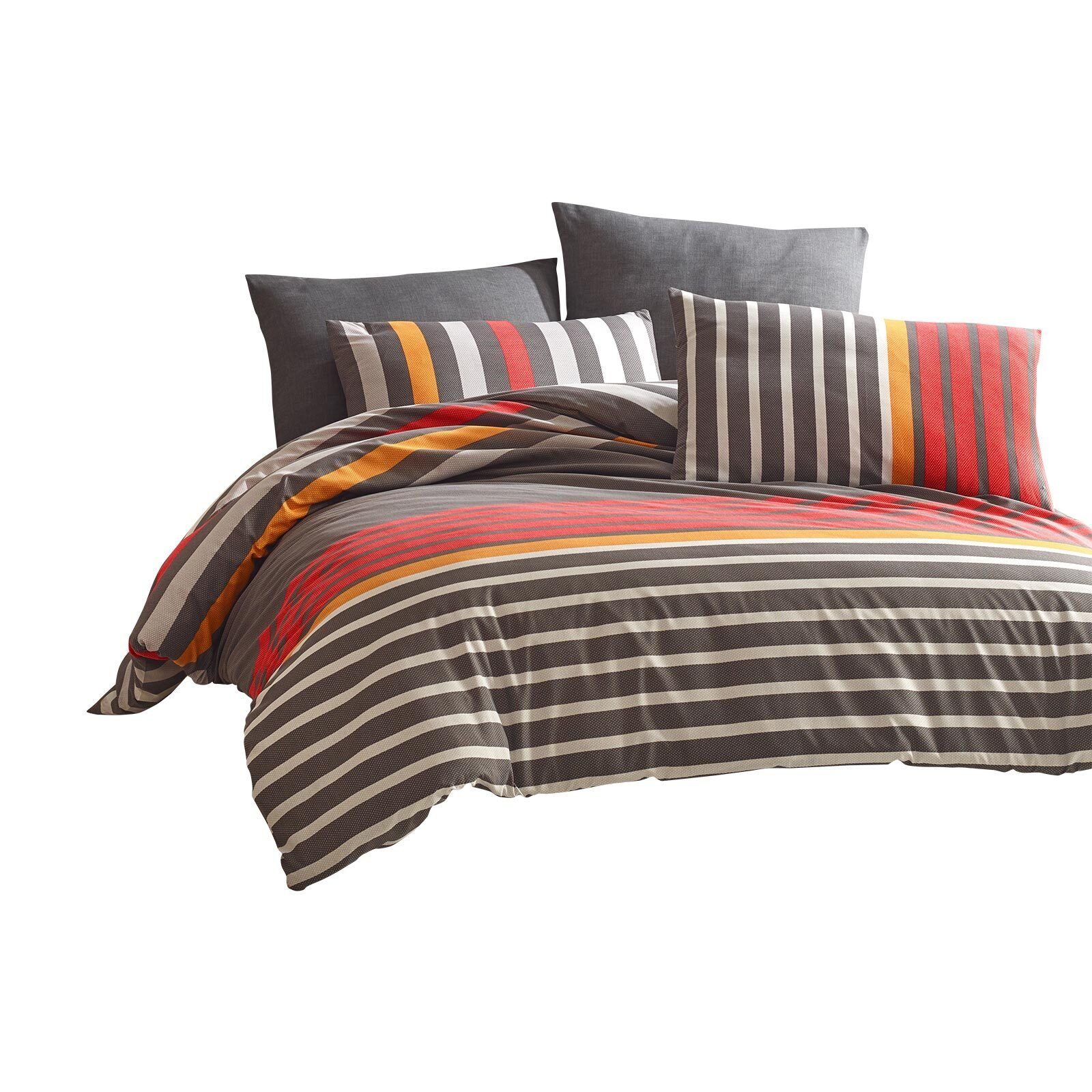 TRAUMSCHLAF Bettwäsche Rhea, Renforce, 2 teilig, moderne Streifen