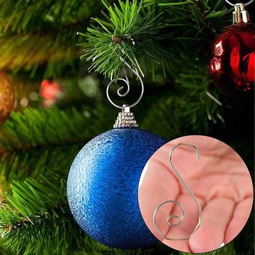 Fivejoy Dekohänger 120 Stück Weihnachts-Ornament-Haken Weihnachtsbaum S-Haken Ornament