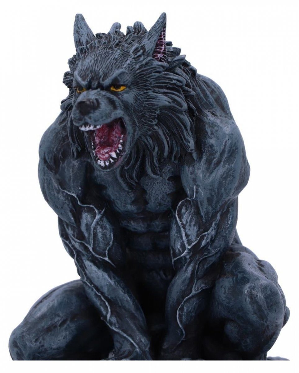 Shadow Horror-Shop 15cm Dekofigur Werwolf Figur Totenköpfen auf Moon
